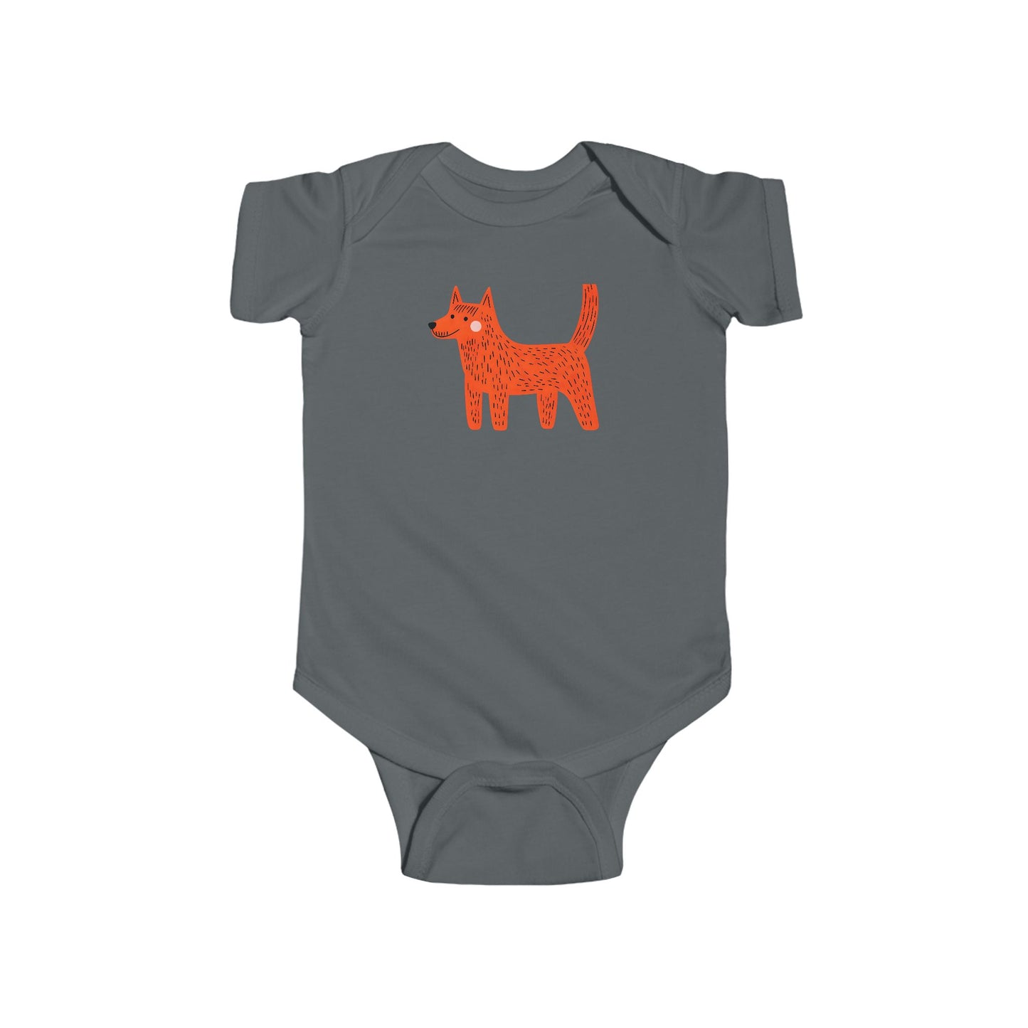 Cute Dog Graphic Infant Bodysuit - Playful Outfit for Babies