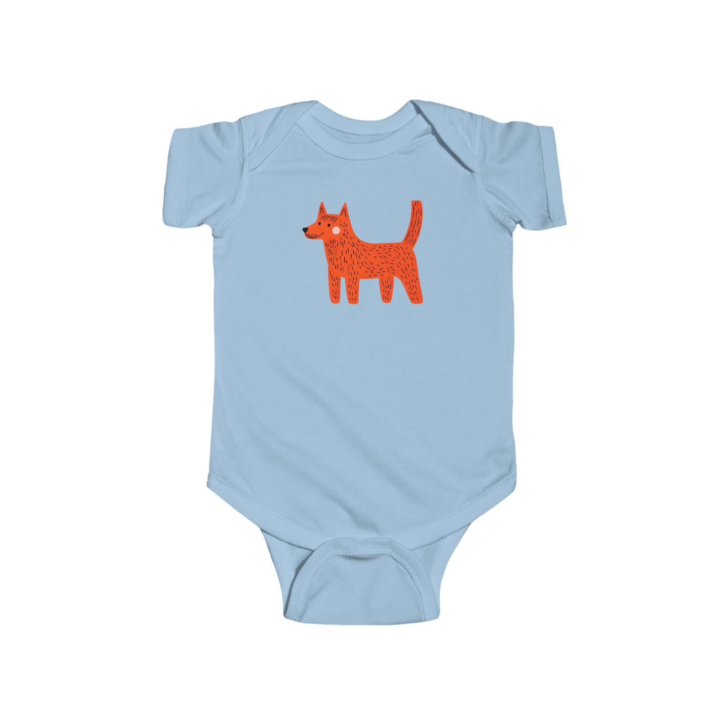 Cute Dog Graphic Infant Bodysuit - Playful Outfit for Babies