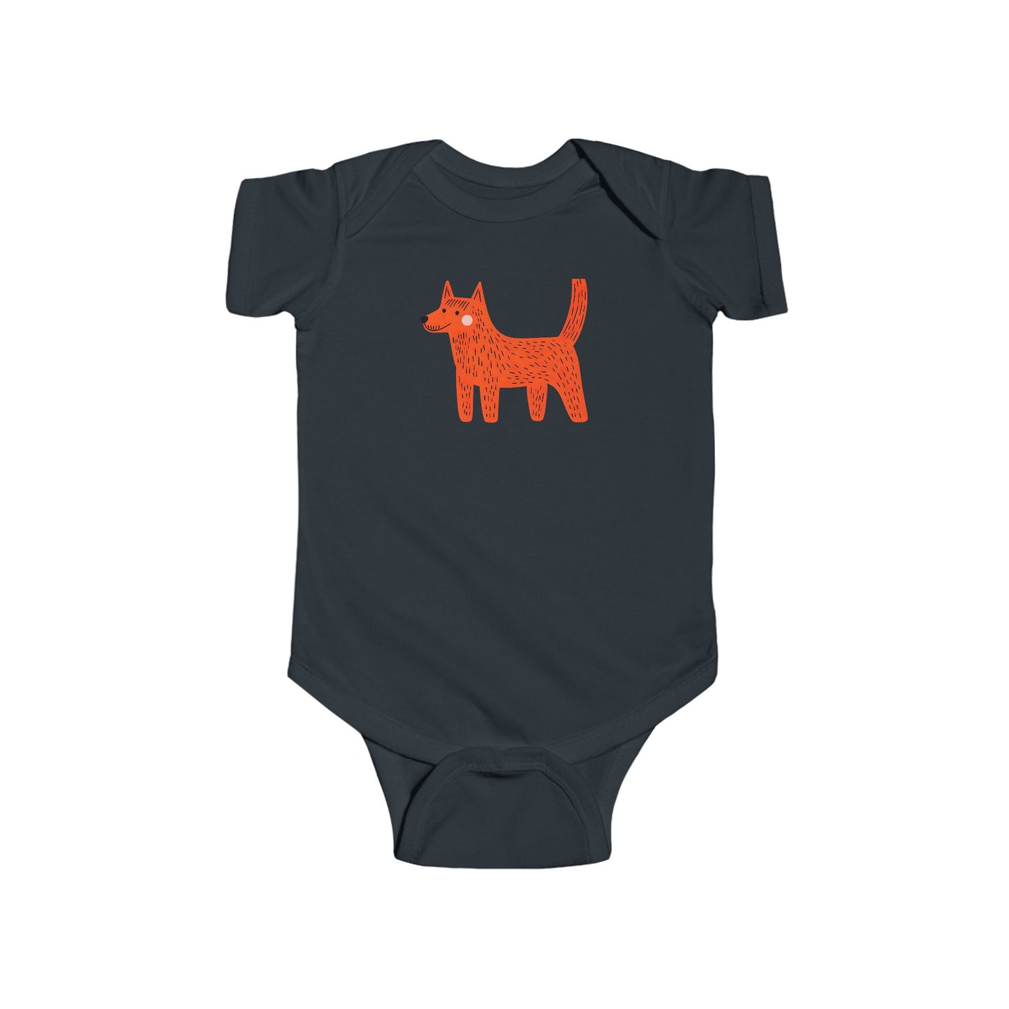 Cute Dog Graphic Infant Bodysuit - Playful Outfit for Babies