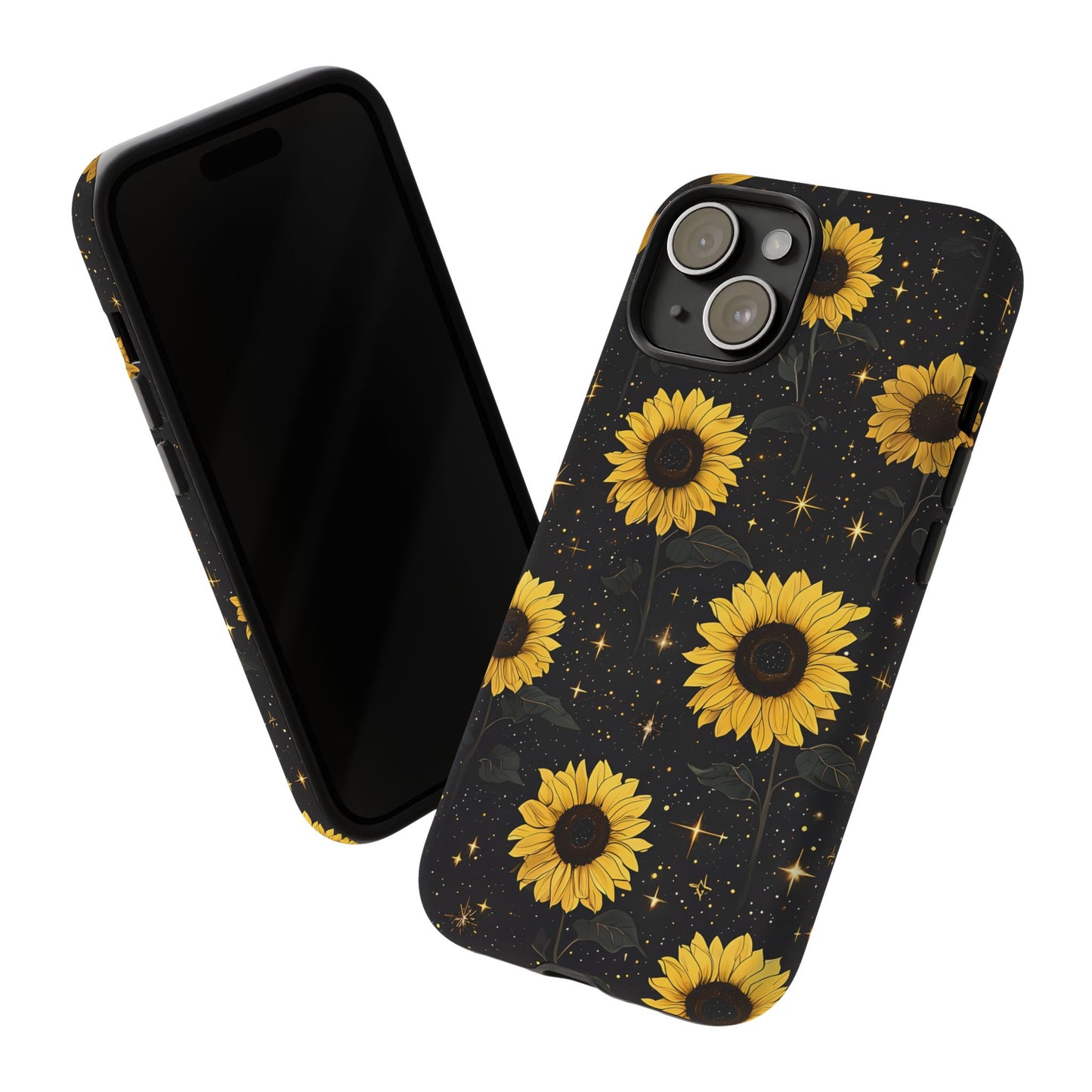 Sunflower Galaxy Tough Case - Durable Phone Cover with Floral Design
