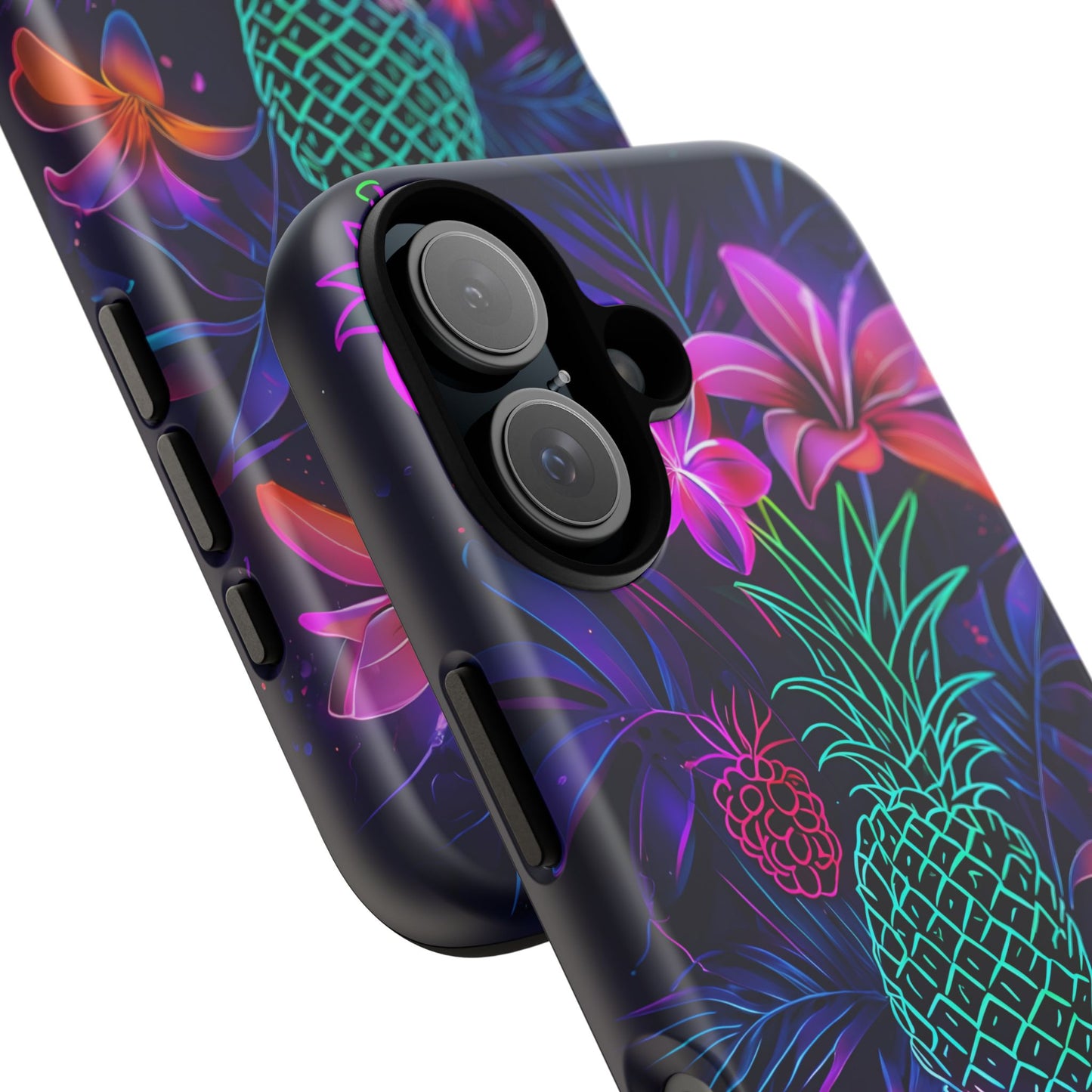 Tough Cases - Tropical Neon Floral iPhone Case