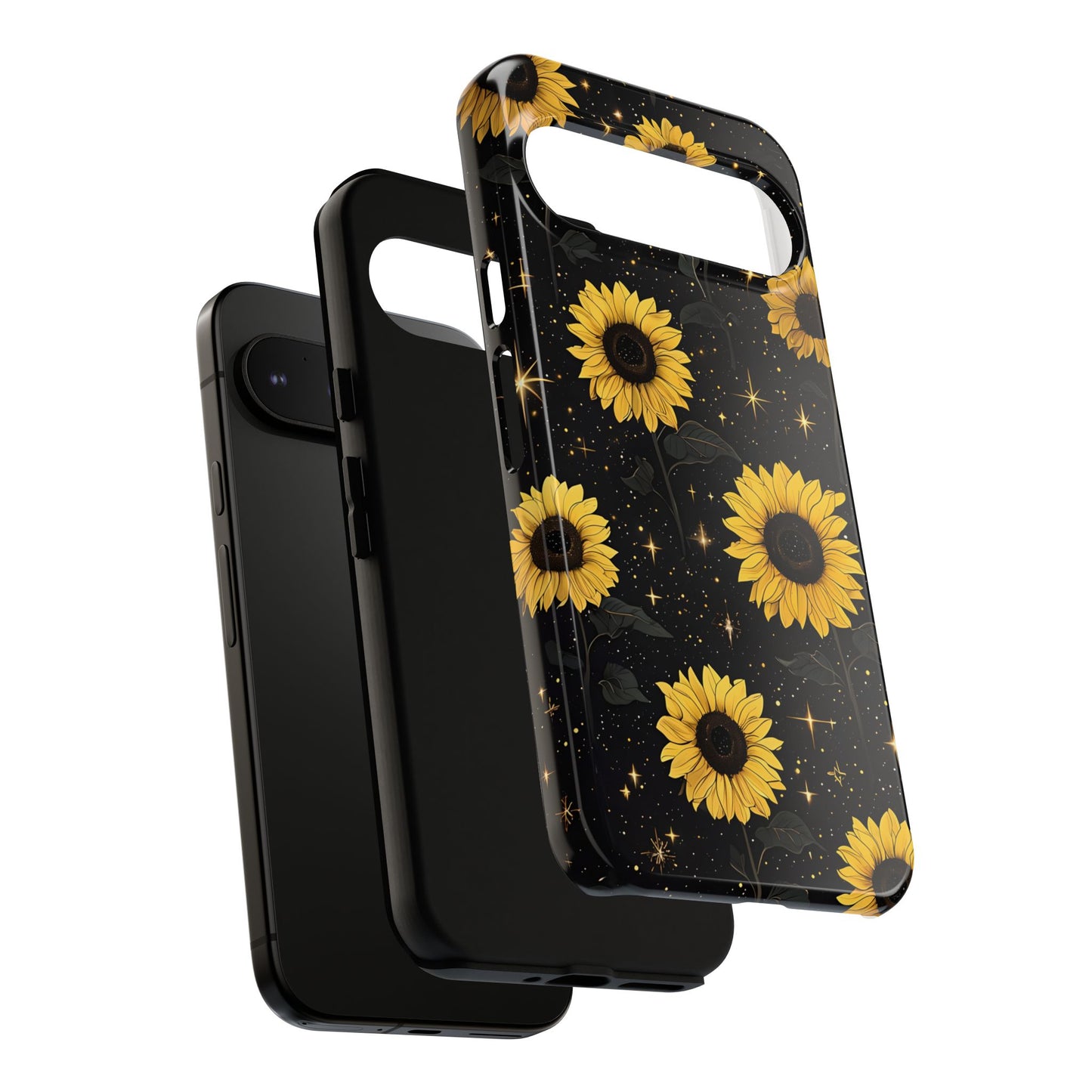 Sunflower Galaxy Tough Case - Durable Phone Cover with Floral Design