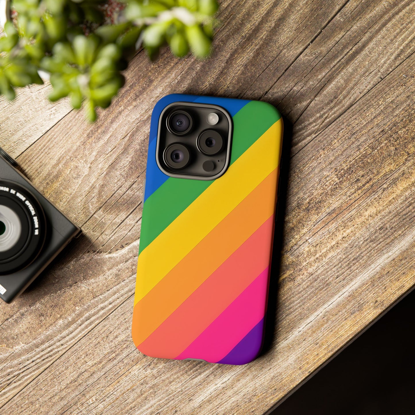 Vibrant Rainbow Phone Case - Tough & Stylish