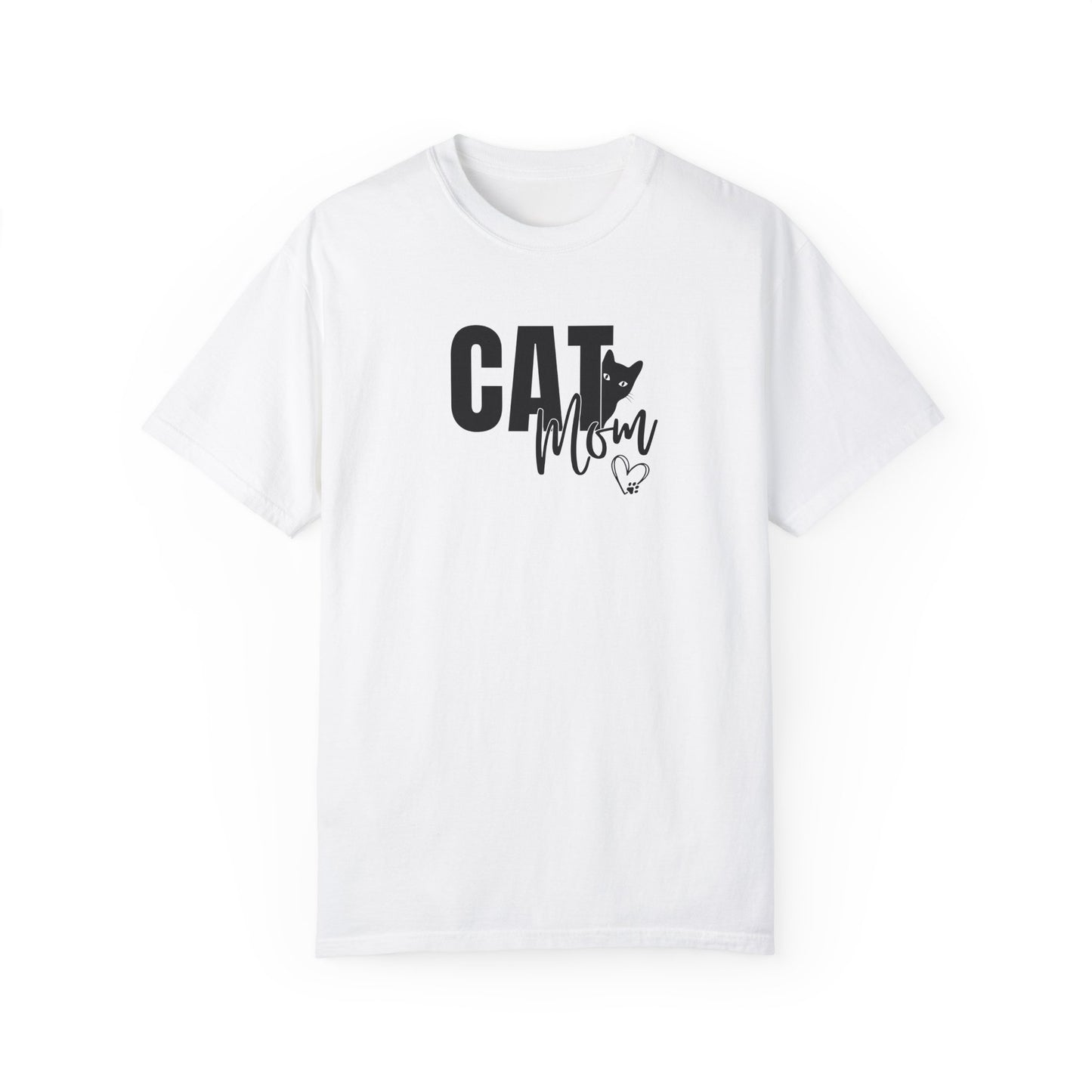 Cat Mom Unisex Garment-Dyed T-Shirt – Perfect Gift for Cat Lovers