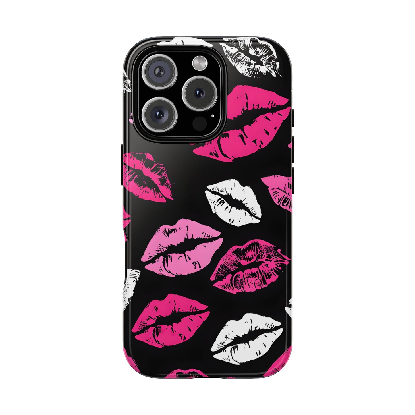Lips Print iPhone Case - Stylish Tough Phone Cover