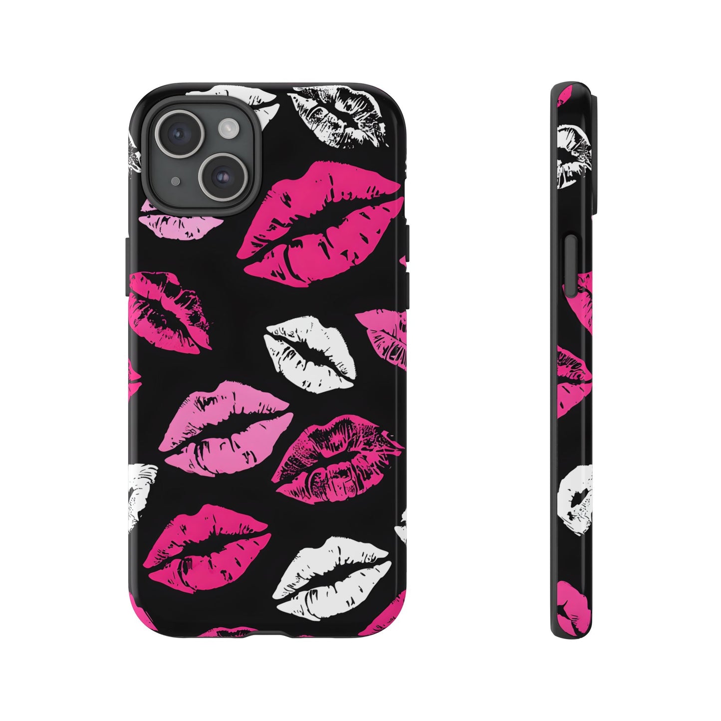 Lips Print iPhone Case - Stylish Tough Phone Cover