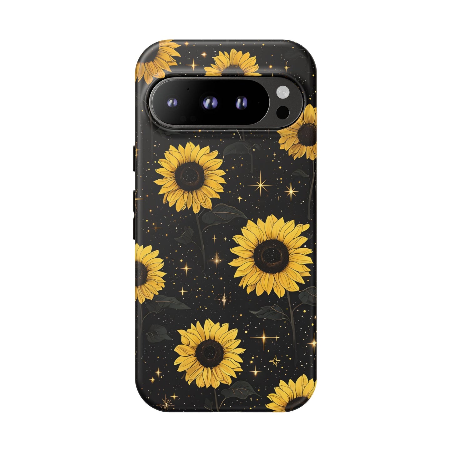 Sunflower Galaxy Tough Case - Durable Phone Cover with Floral Design