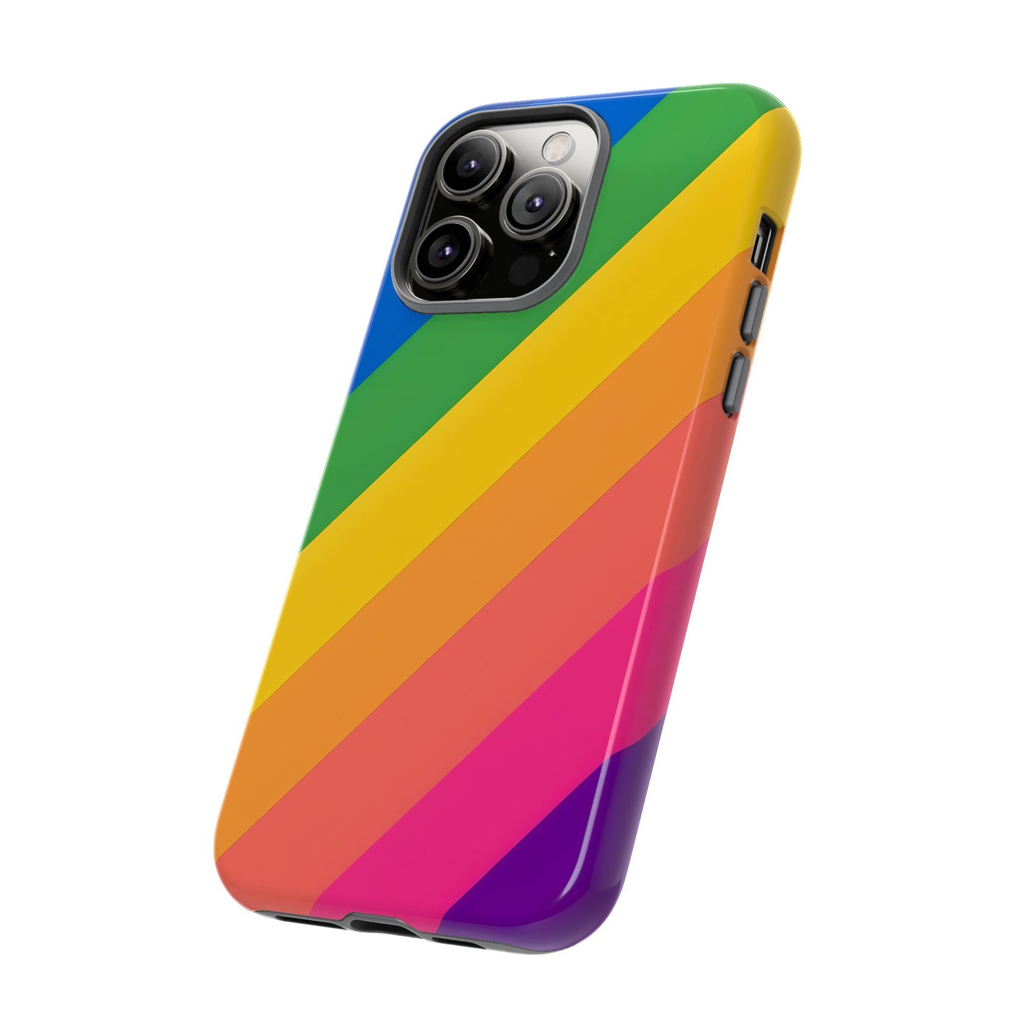 Vibrant Rainbow Phone Case - Tough & Stylish