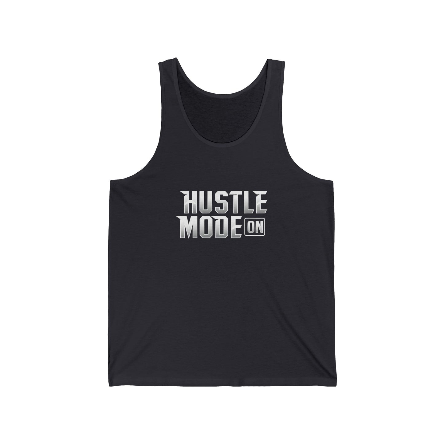 Hustle Mode On Unisex Jersey Tank - Motivational Workout Shirt