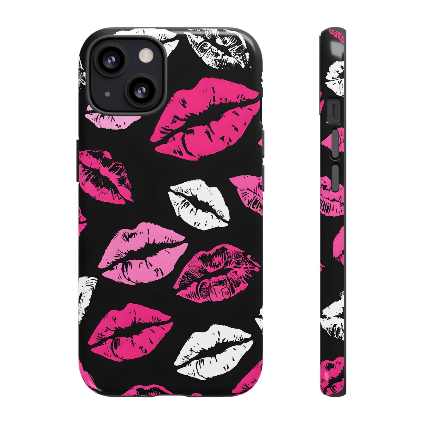 Lips Print iPhone Case - Stylish Tough Phone Cover