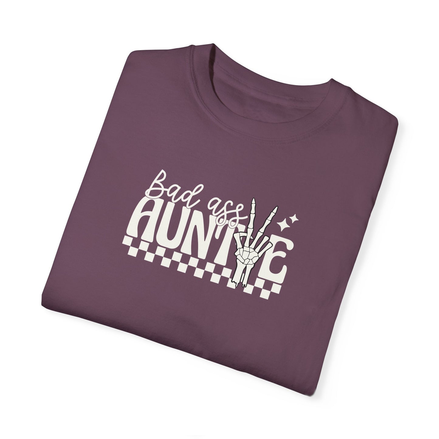Bad Ass Aunt Unisex Garment-Dyed T-Shirt - Comfortable and Stylish Gift for Aunts