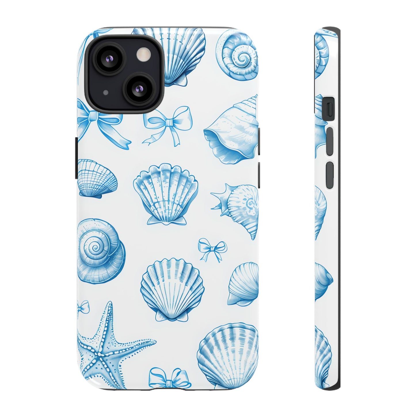 Coquette-Coastal Ocean-Themed Phone Case - Seashell and Starfish Design