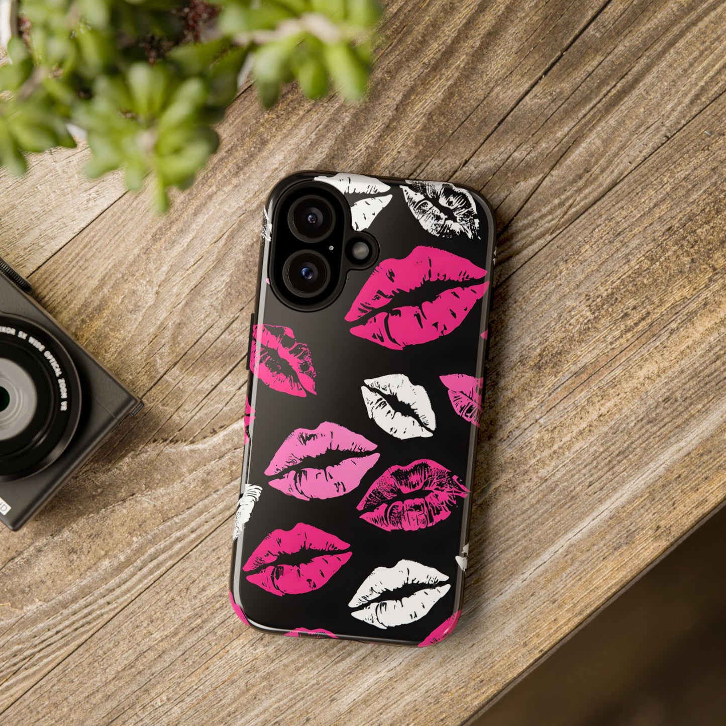 Lips Print iPhone Case - Stylish Tough Phone Cover