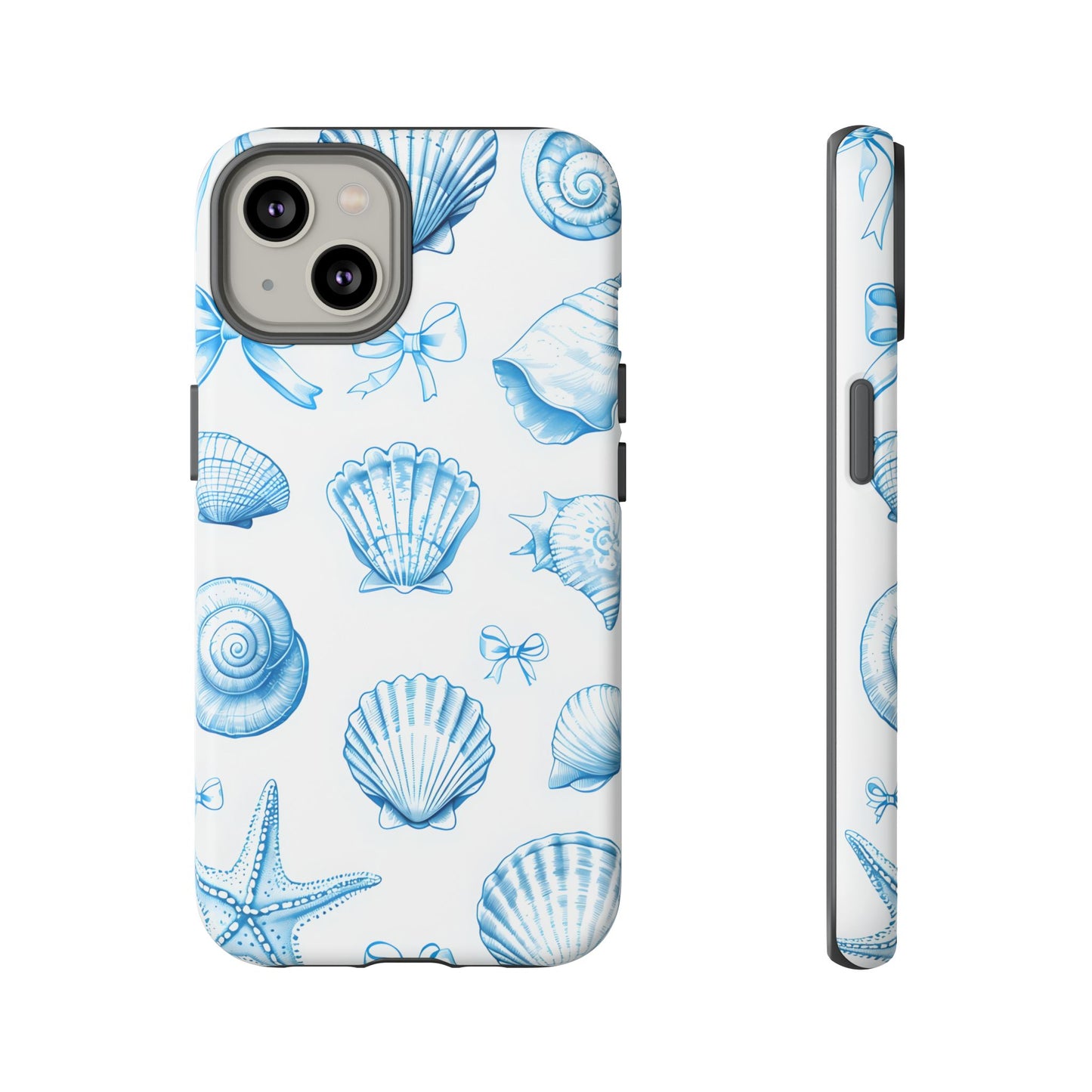 Coquette-Coastal Ocean-Themed Phone Case - Seashell and Starfish Design