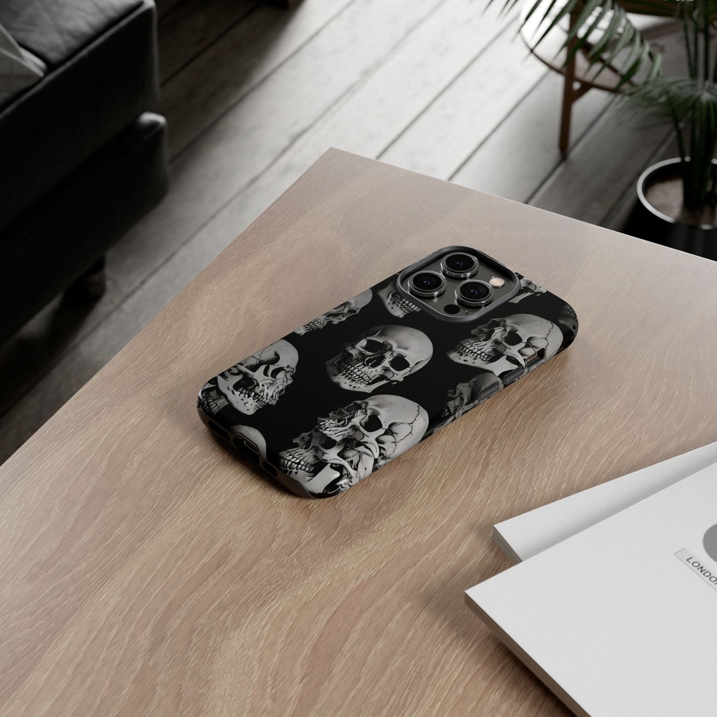 Skull Print Phone Case - Tough Cases for Bold Style