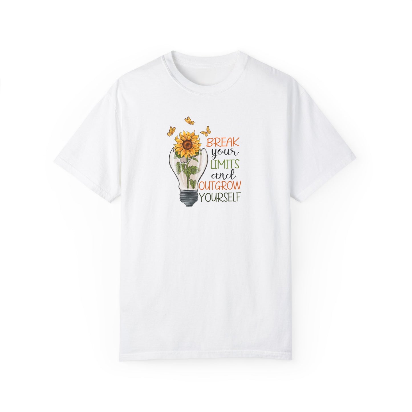 Inspiring Unisex T-Shirt - "Break Your Limits" Floral Design