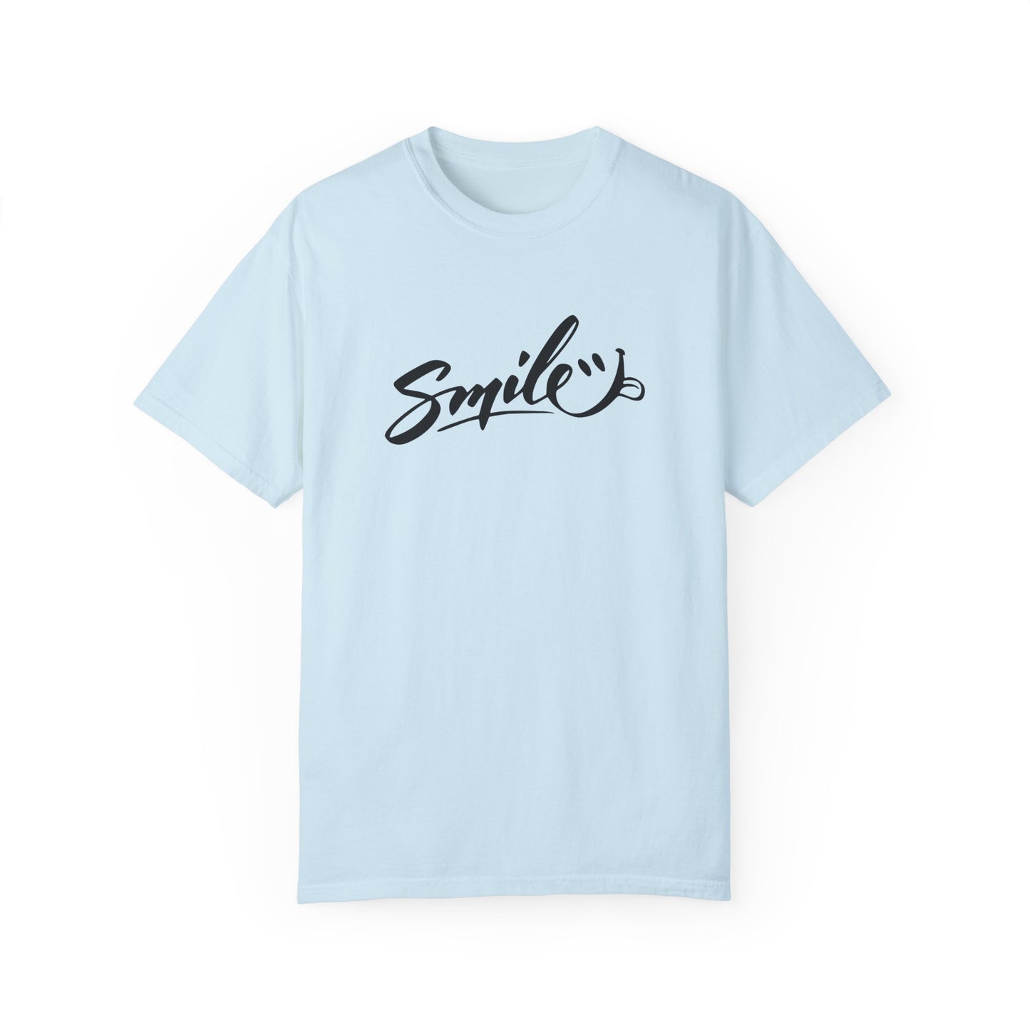 Unisex Smile T-Shirt | Garment-Dyed Cotton Tee for Everyday Joy