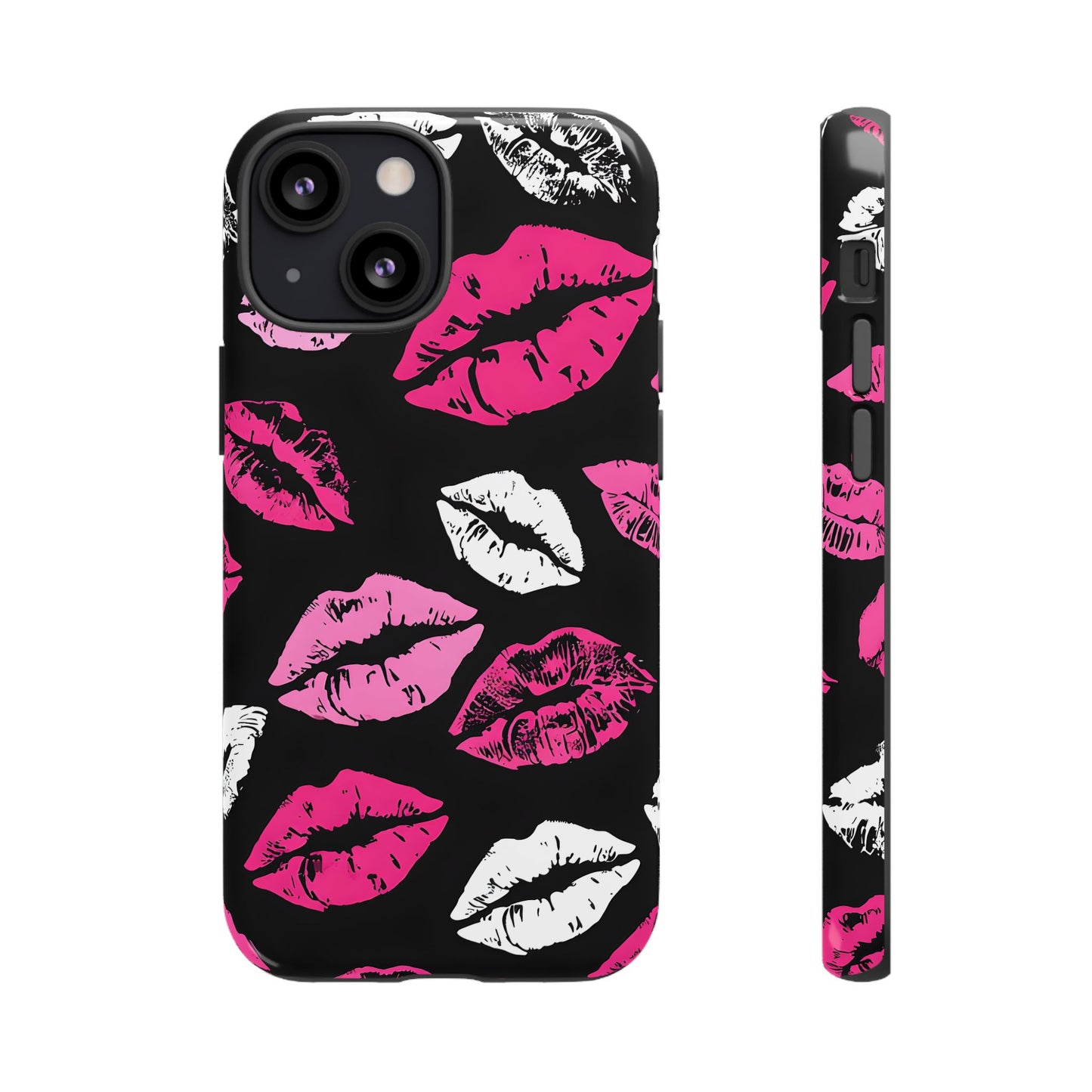 Lips Print iPhone Case - Stylish Tough Phone Cover