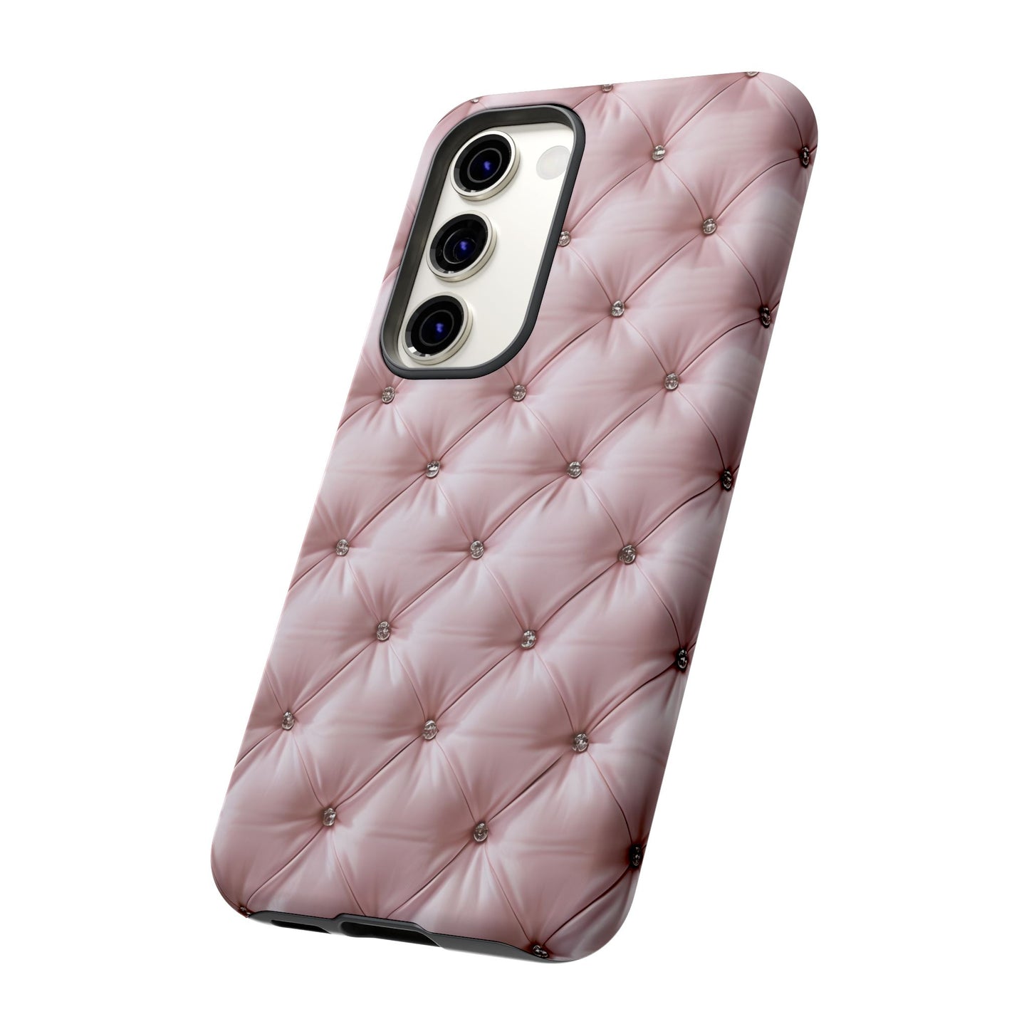 Luxury Pink Quilted Phone Case - Tough Cases for Stylish Protection