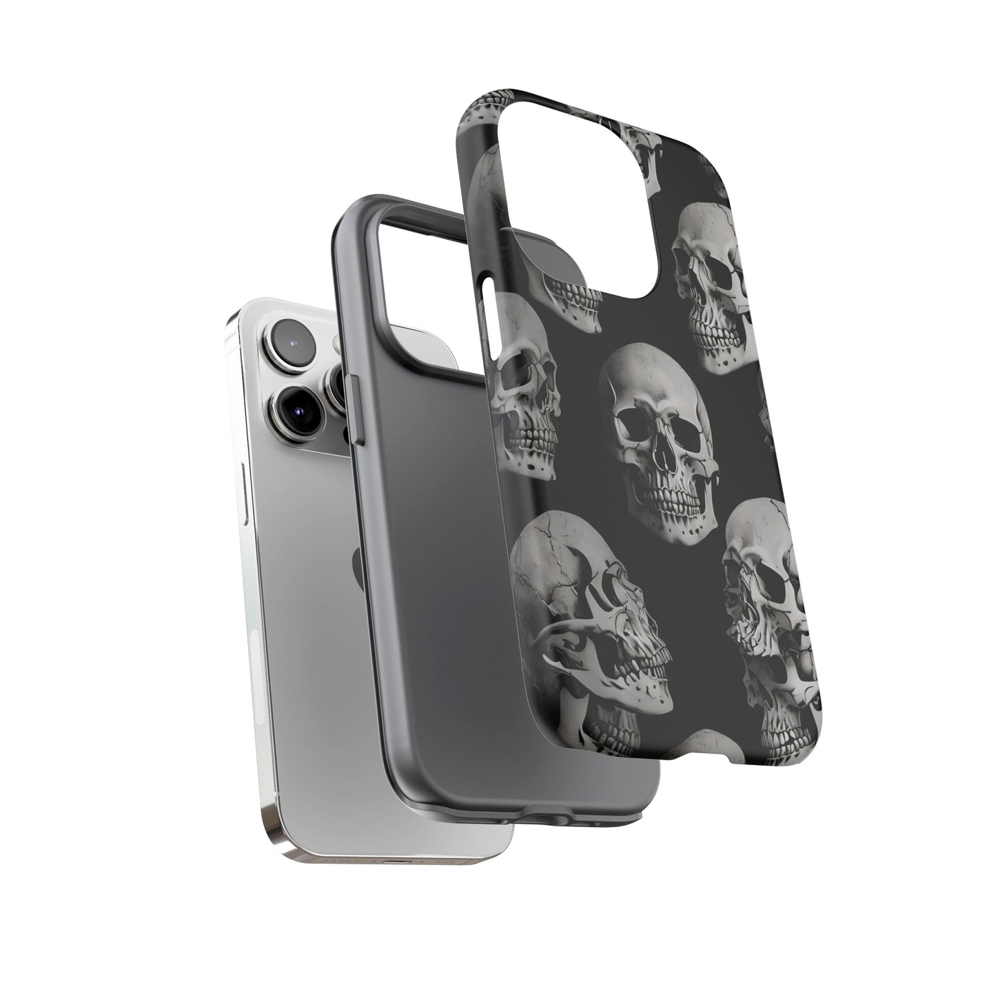 Skull Print Phone Case - Tough Cases for Bold Style