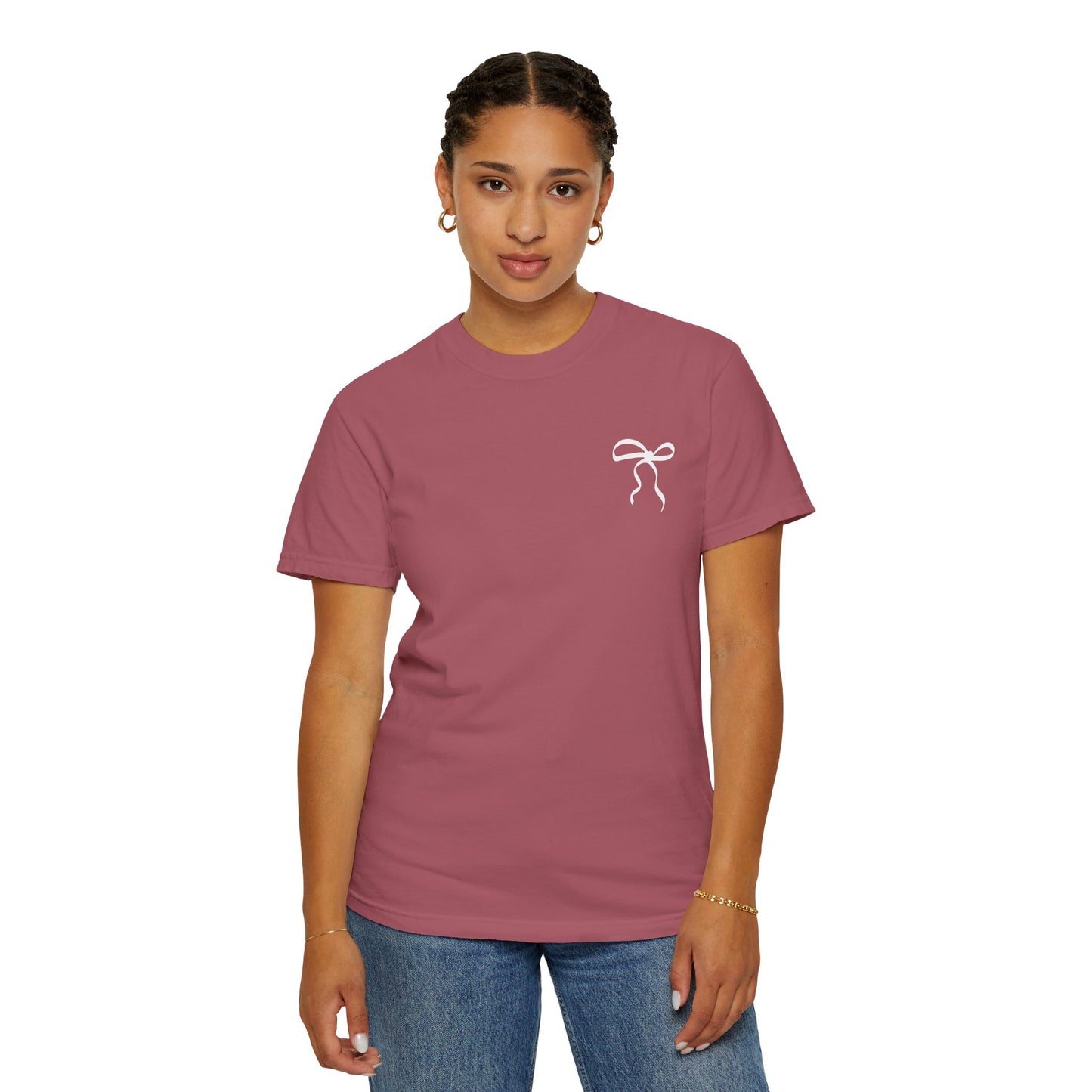 Inspirational T-Shirt with Bow Design – "But God"