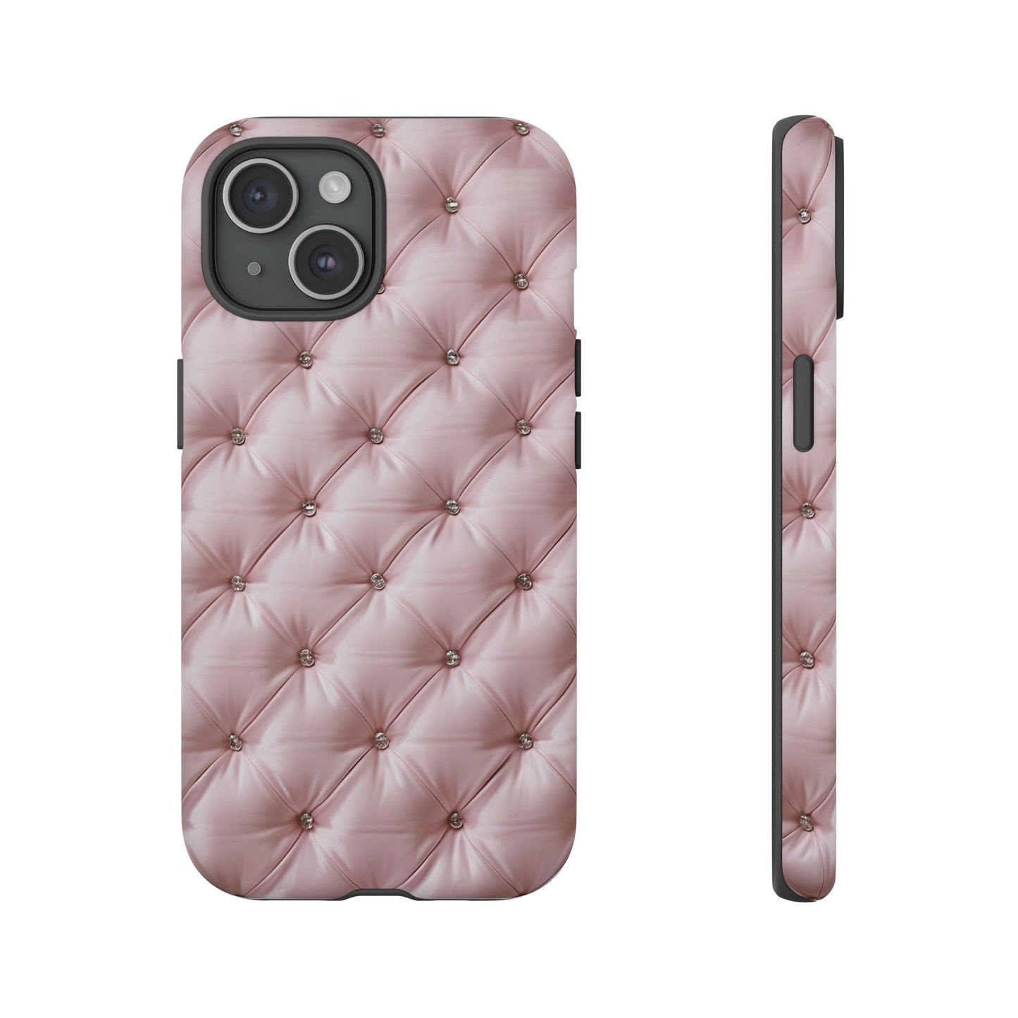 Luxury Pink Quilted Phone Case - Tough Cases for Stylish Protection