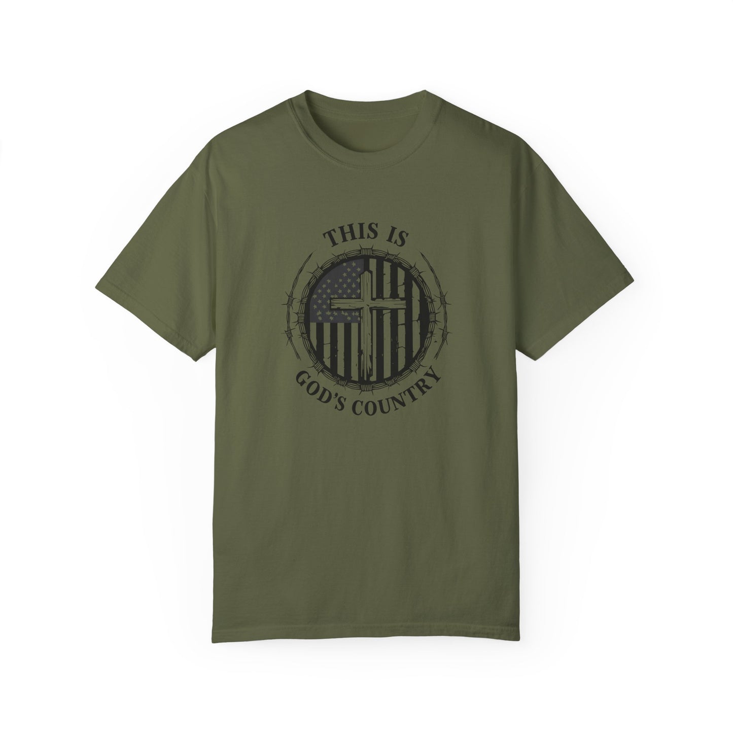 Unisex God’s Country Graphic T-Shirt - Patriotic Design