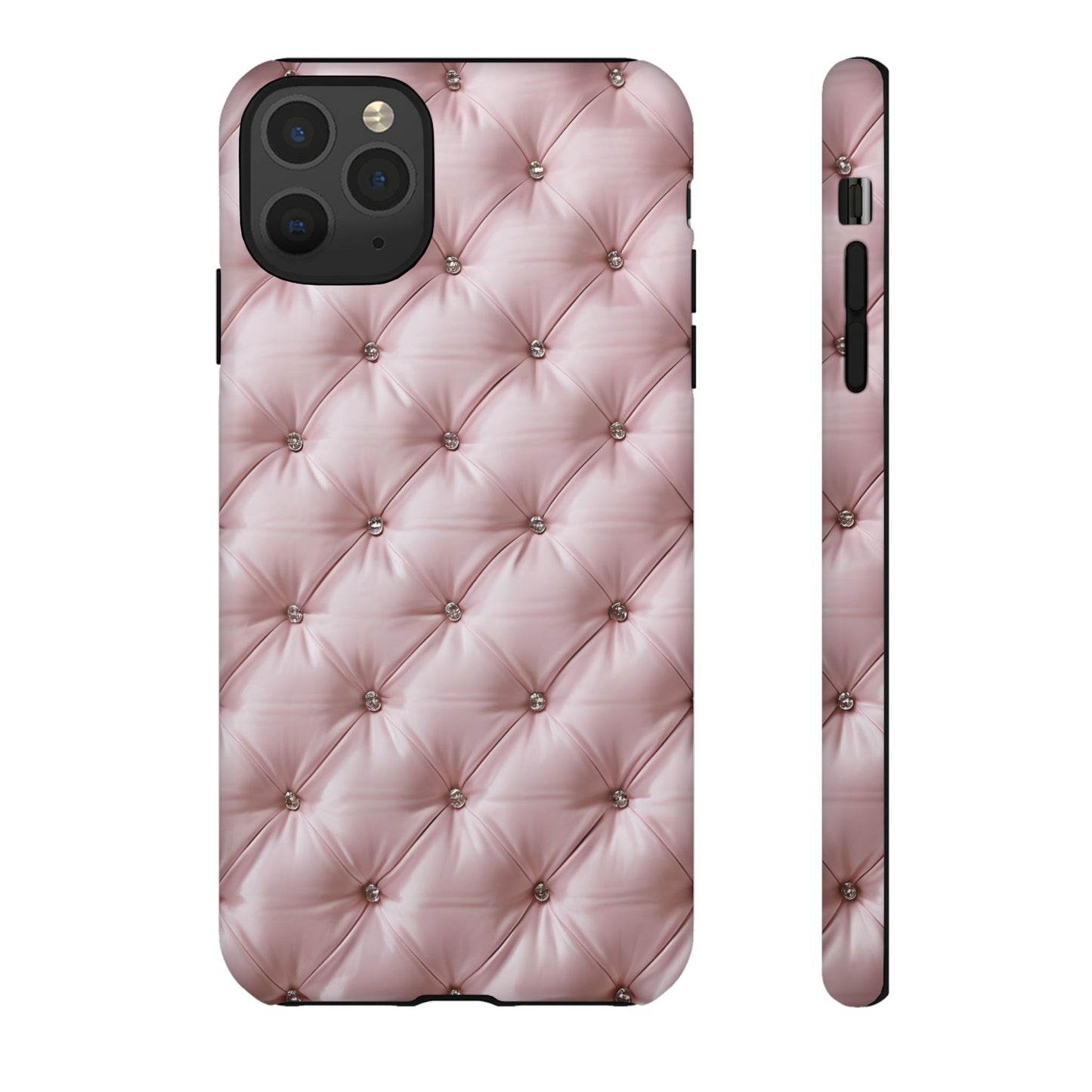 Luxury Pink Quilted Phone Case - Tough Cases for Stylish Protection