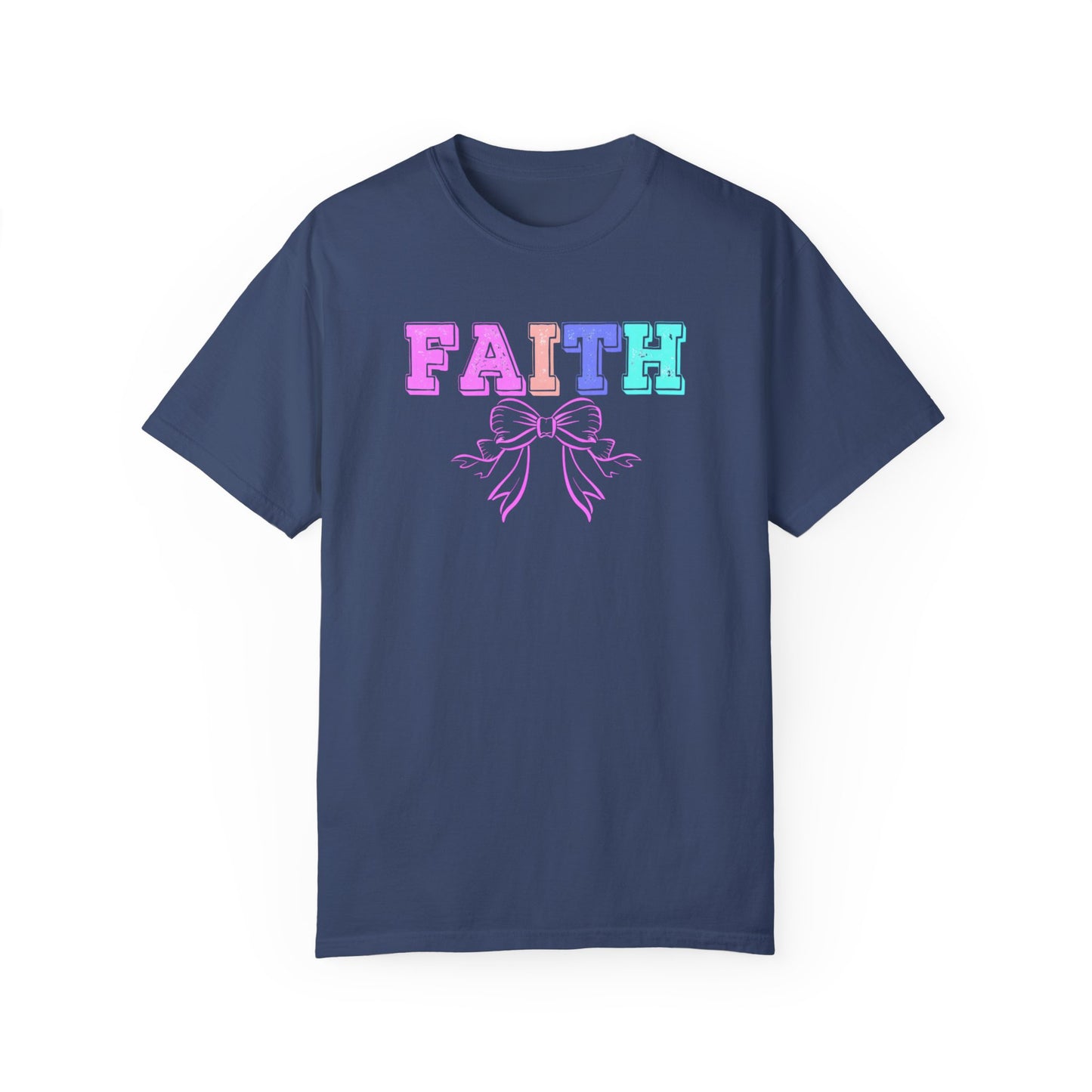 Faith Bow Unisex Garment-Dyed T-Shirt