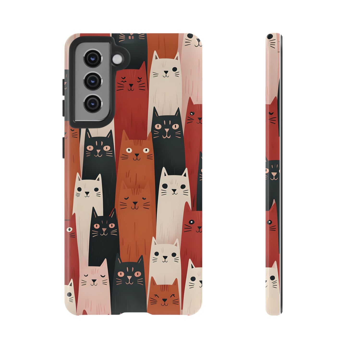 Playful Cat Phone Case - Tough & Stylish Purrfect for Cat Lovers