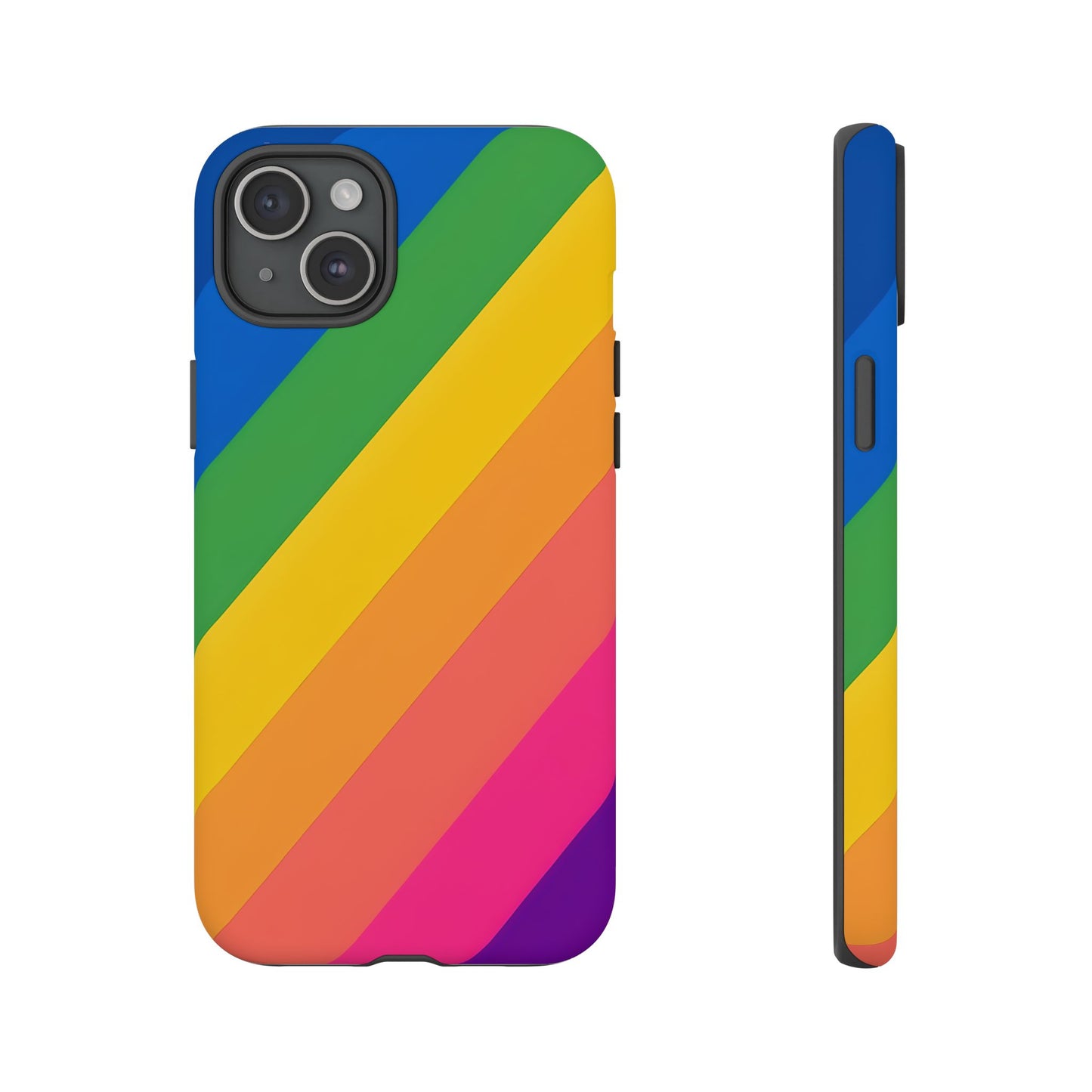 Vibrant Rainbow Phone Case - Tough & Stylish