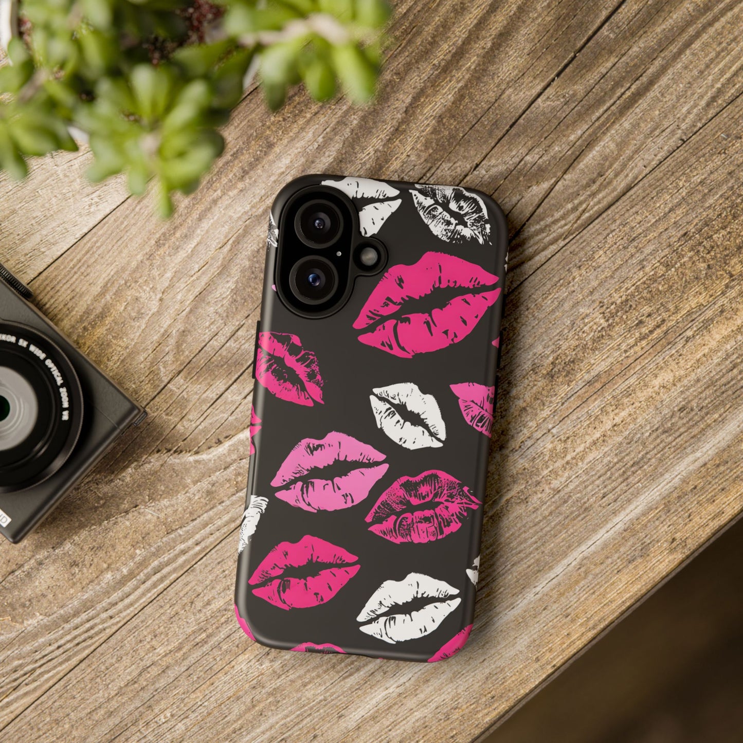 Lips Print iPhone Case - Stylish Tough Phone Cover