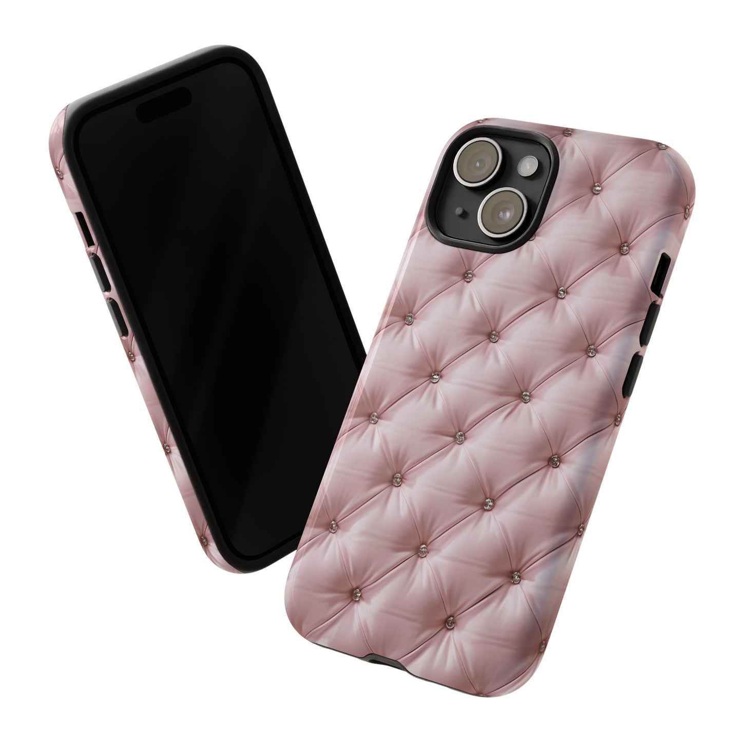 Luxury Pink Quilted Phone Case - Tough Cases for Stylish Protection
