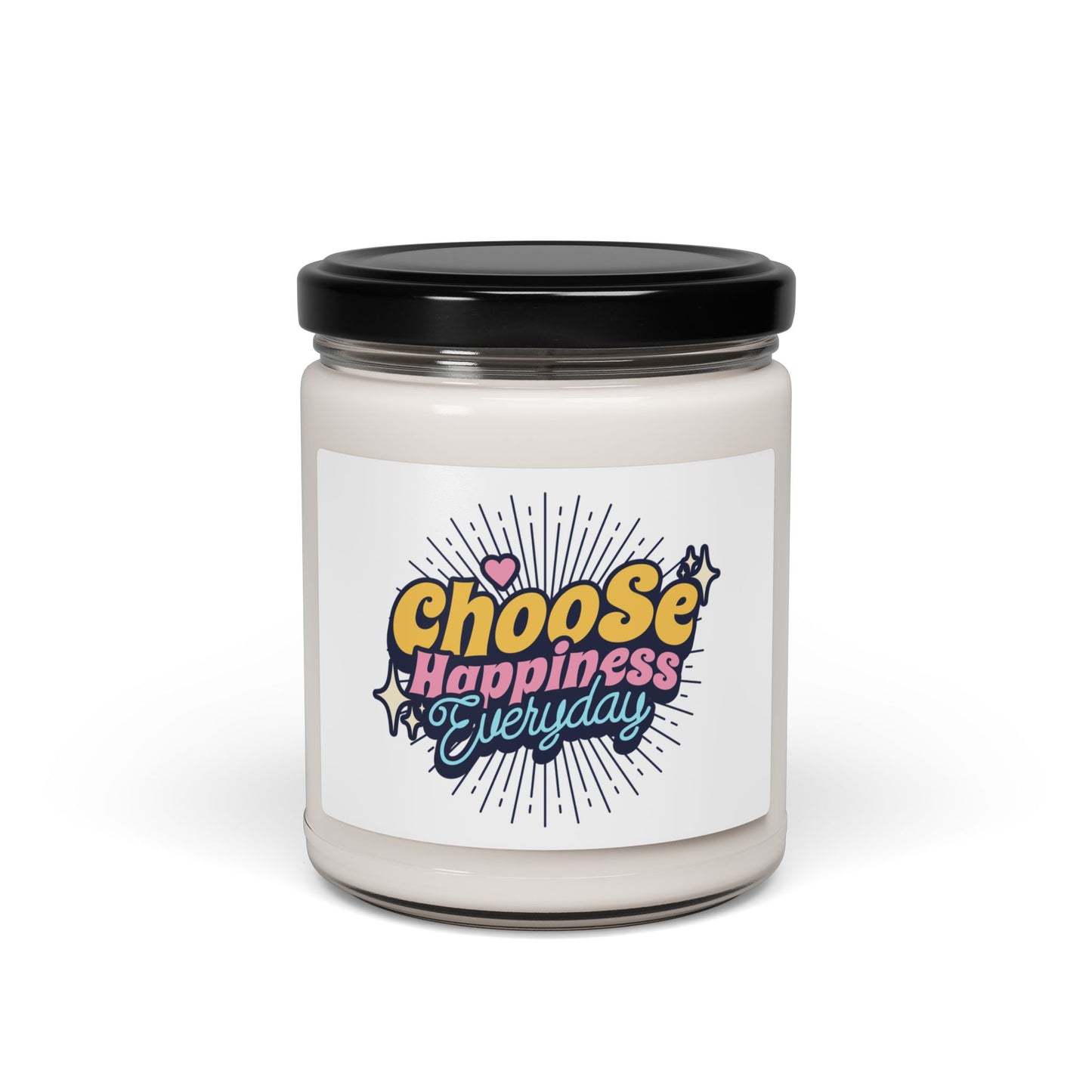Choose Happiness Everyday Scented Soy Candle - Uplifting Home Decor Gift