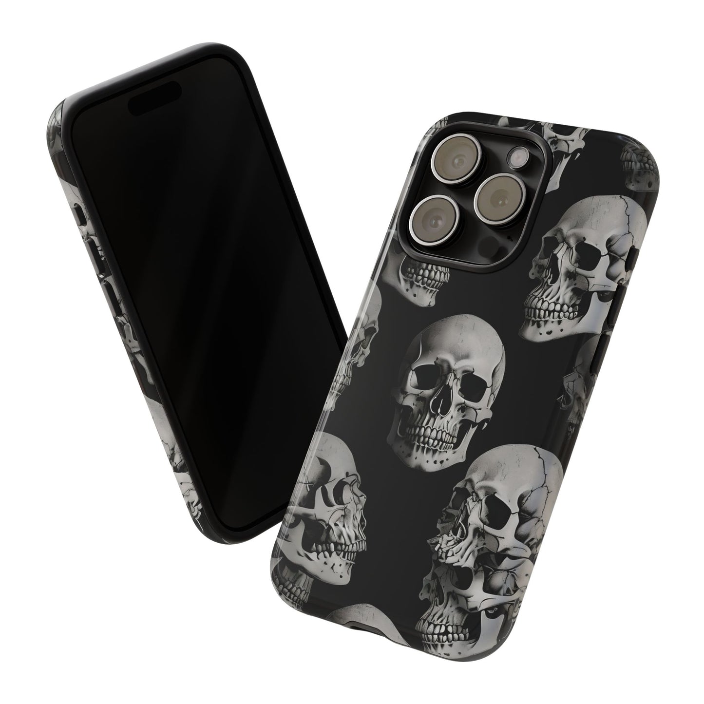 Skull Print Phone Case - Tough Cases for Bold Style