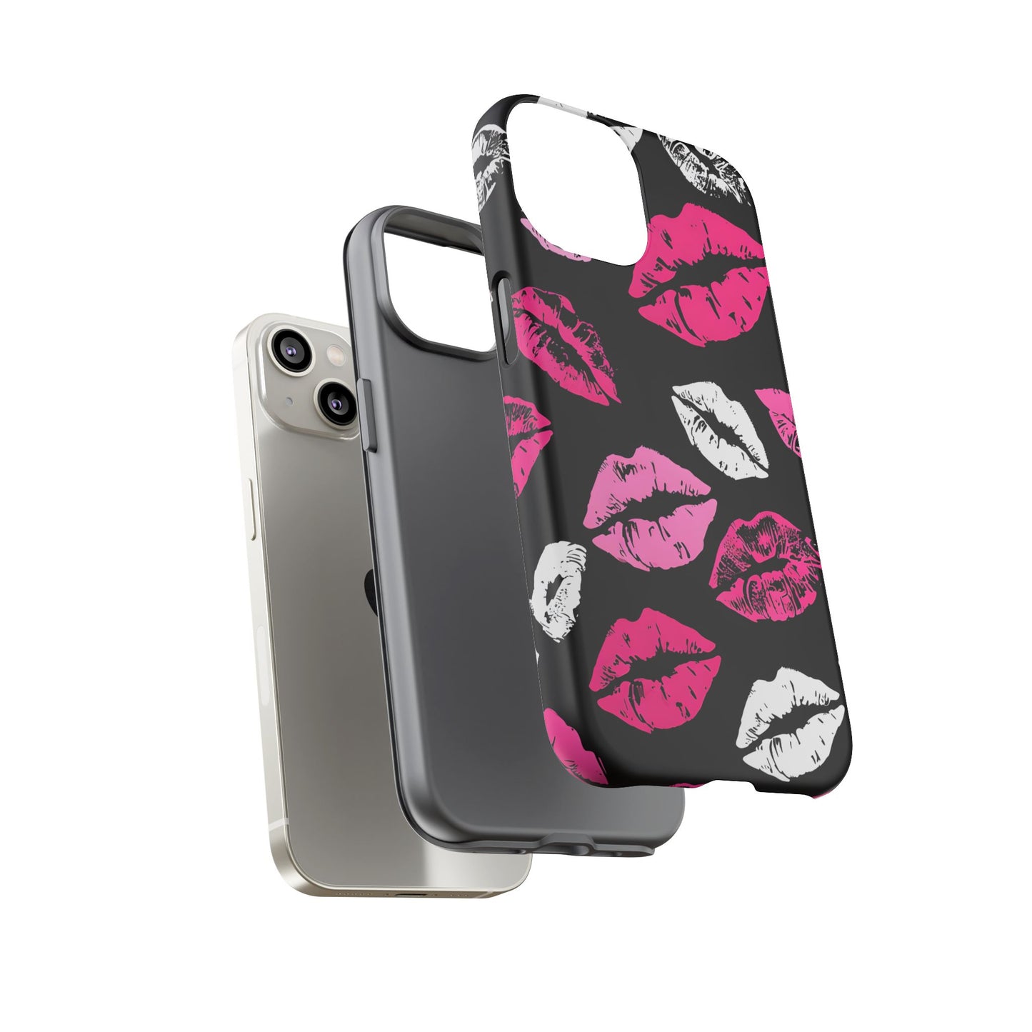 Lips Print iPhone Case - Stylish Tough Phone Cover