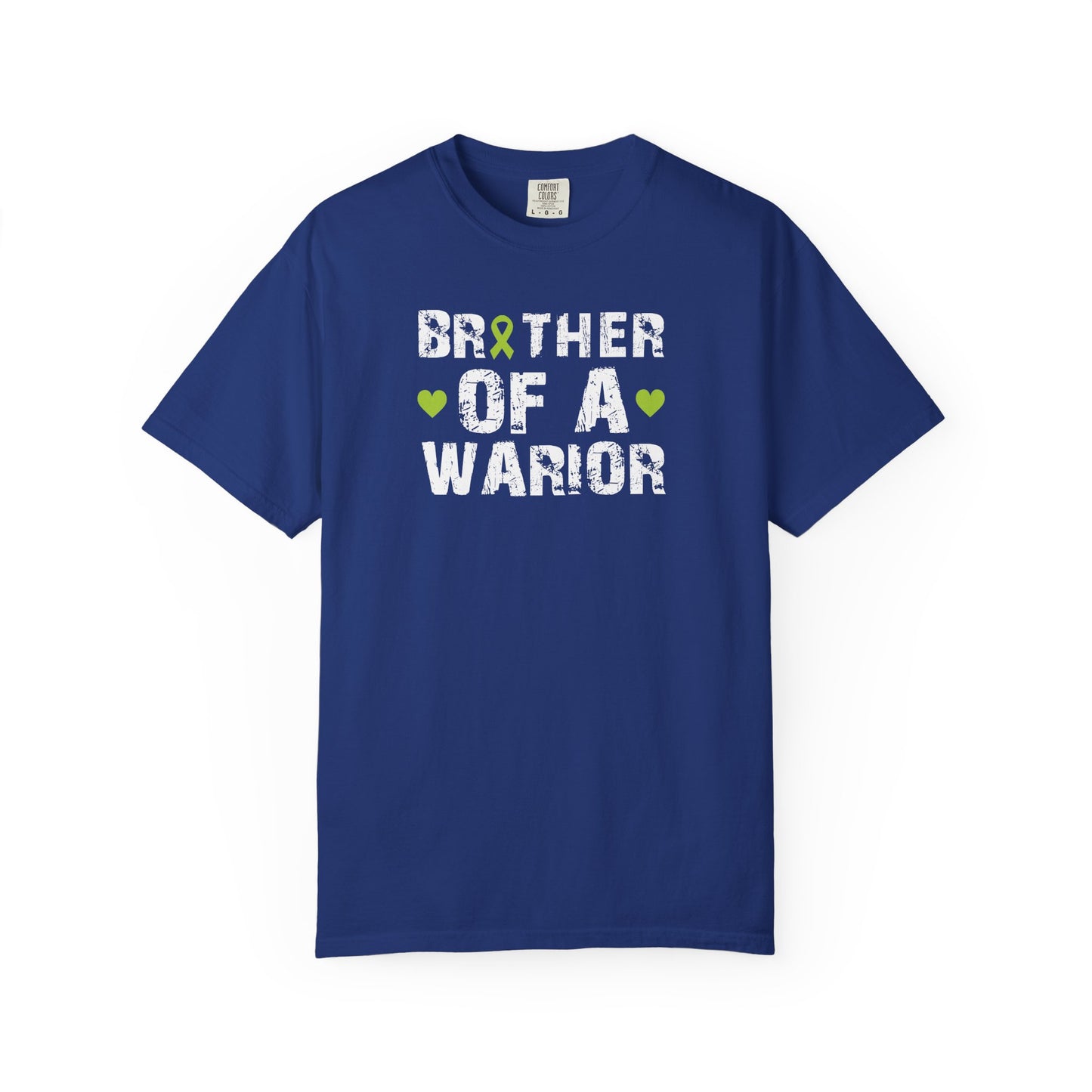 Brother of a Warrior T-Shirt, Garment-Dyed Tee, Support Cancer Awareness, Unisex Shirt, Gift for Brothers, Comfortable Everyday Wear