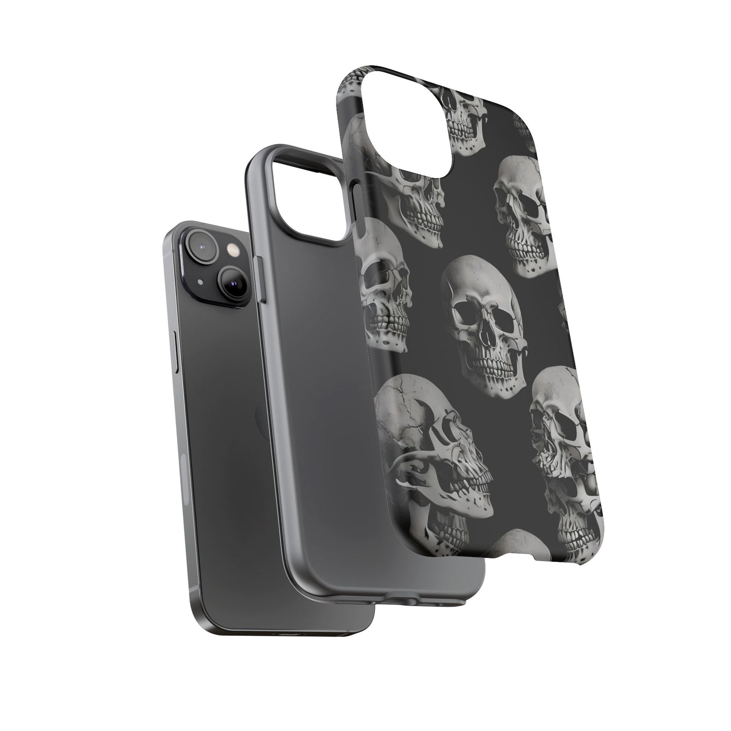 Skull Print Phone Case - Tough Cases for Bold Style