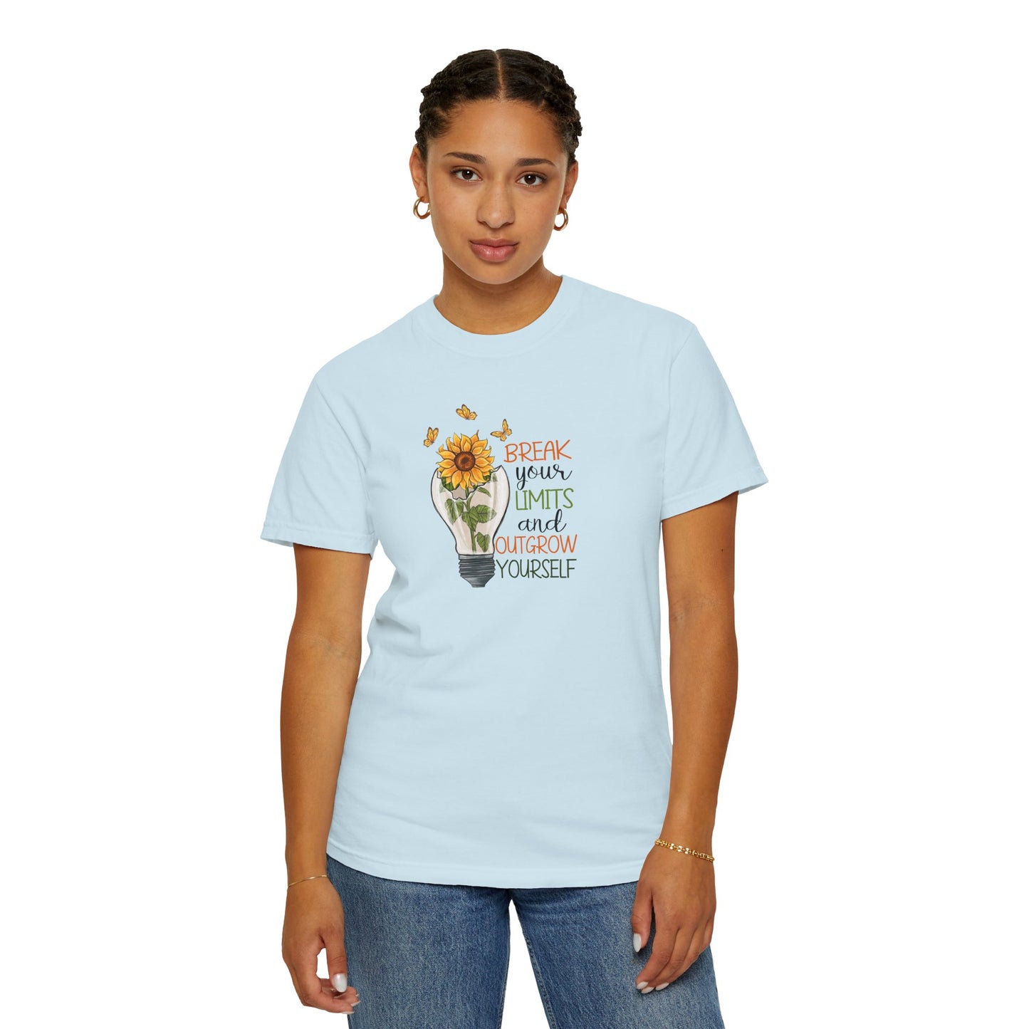Inspiring Unisex T-Shirt - "Break Your Limits" Floral Design