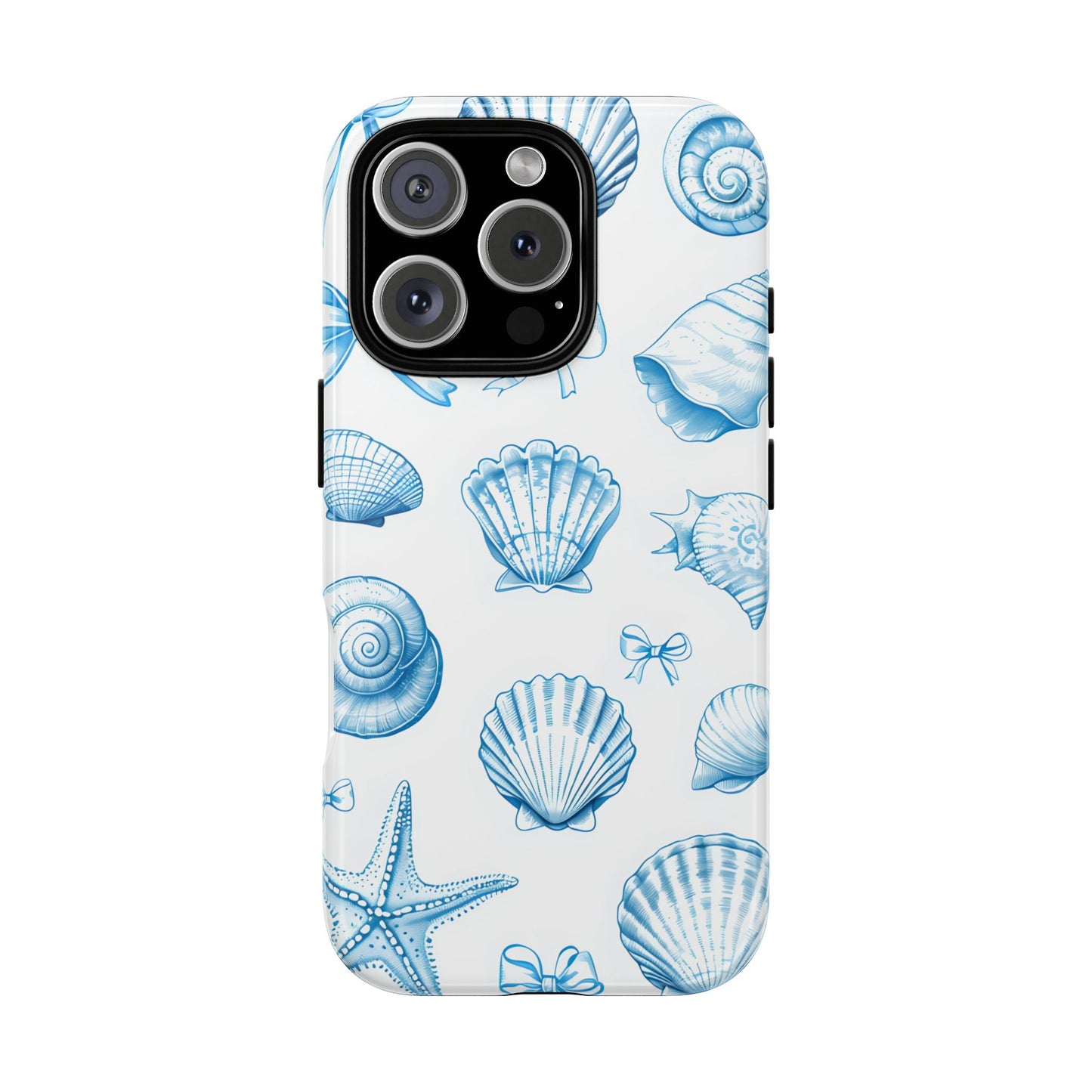 Coquette-Coastal Ocean-Themed Phone Case - Seashell and Starfish Design