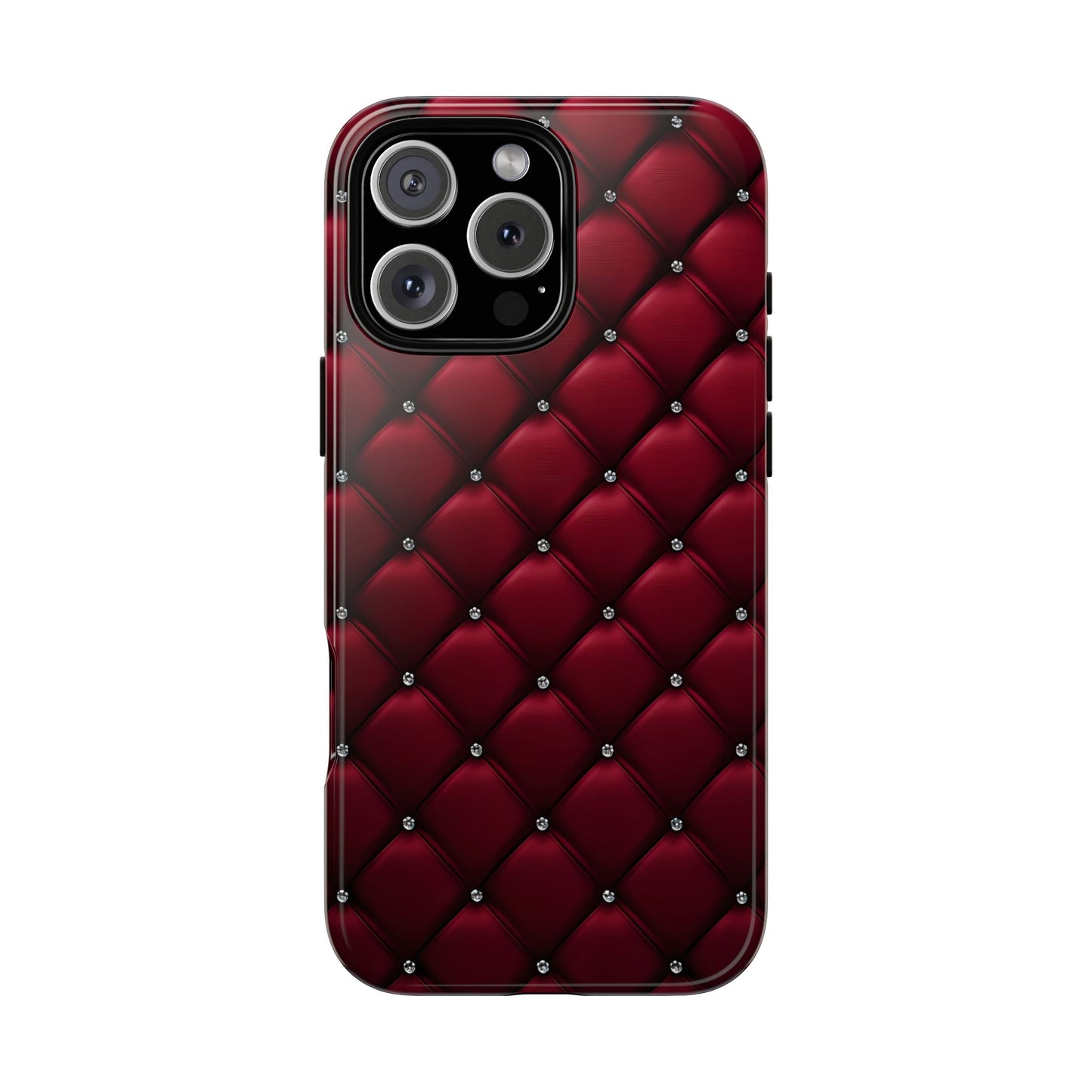 Luxurious Red Leather Phone Case – Stylish Protection for Your Device