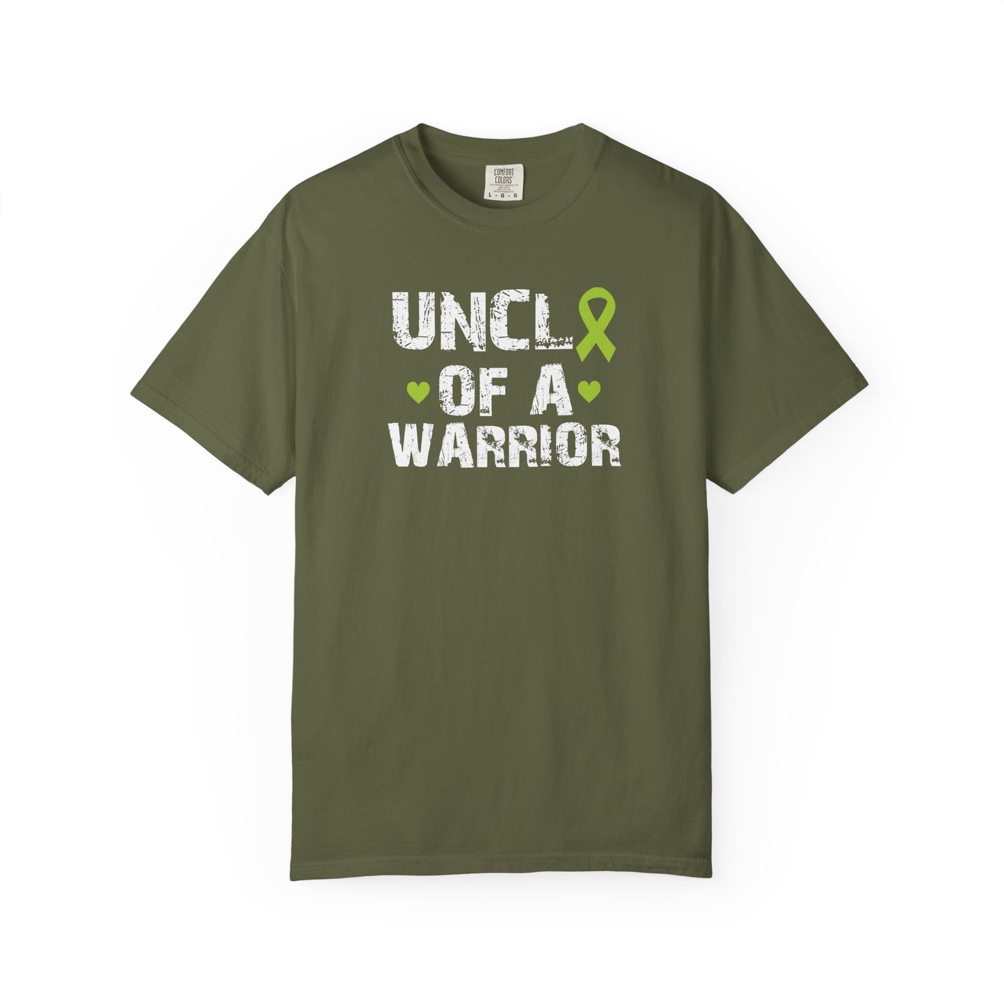 Uncle of a Warrior T-Shirt | Garment-Dyed Comfort Tee, Gift for Family, Supportive Apparel for Awareness Events, Relaxed Fit