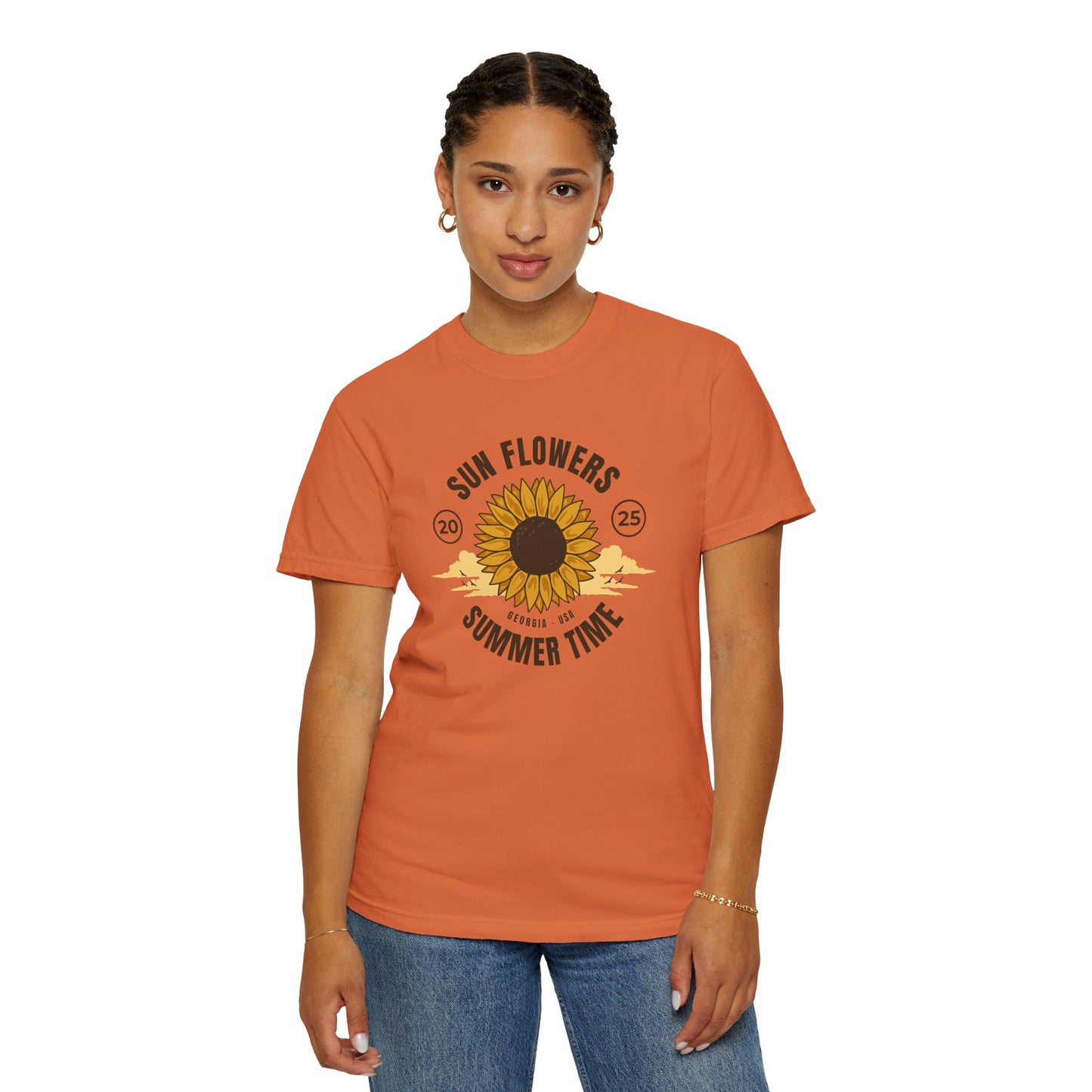 Sunflower Summer Time Unisex T-Shirt PERSONALIZED