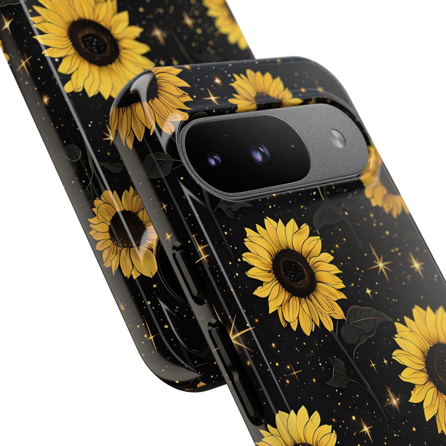 Sunflower Galaxy Tough Case - Durable Phone Cover with Floral Design