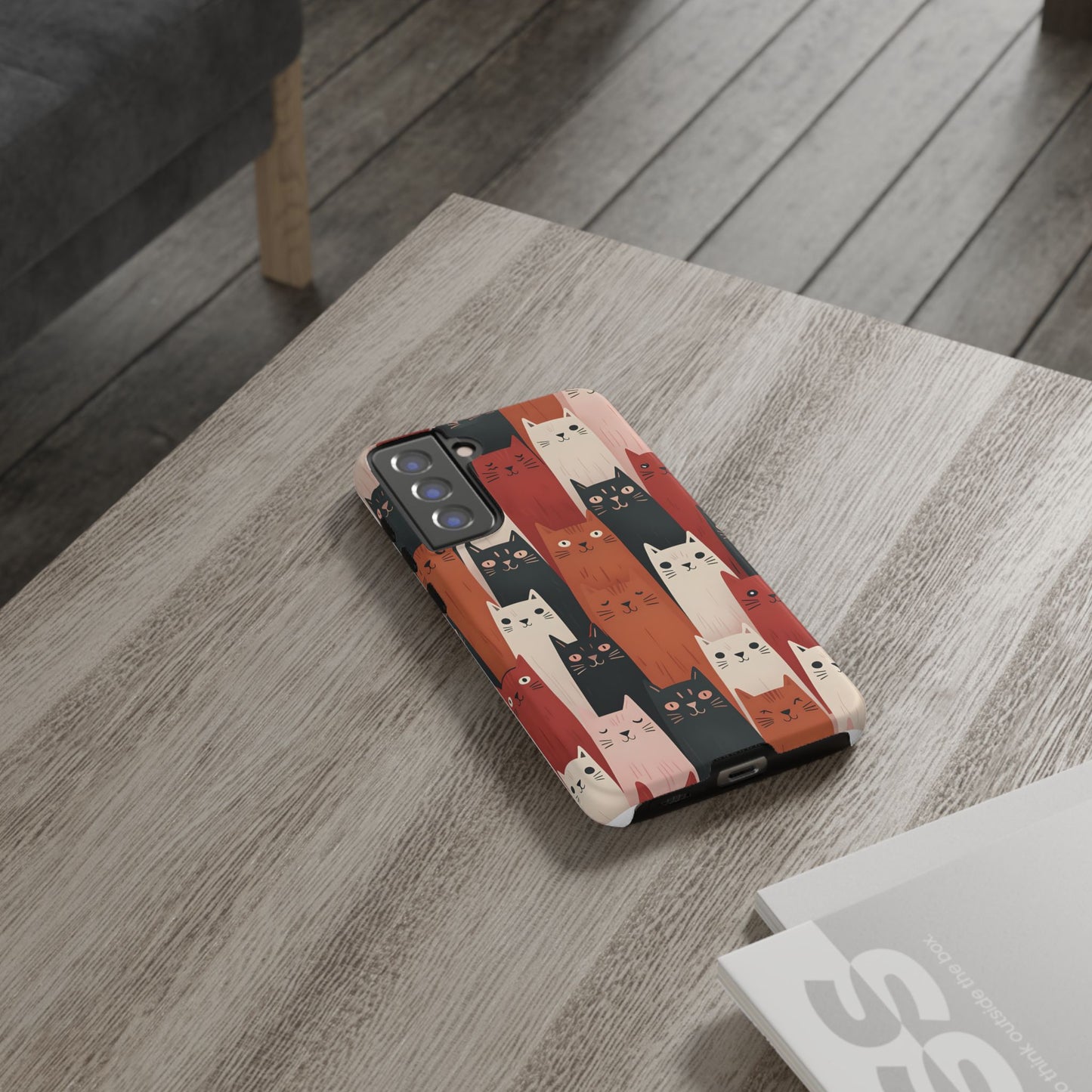 Playful Cat Phone Case - Tough & Stylish Purrfect for Cat Lovers