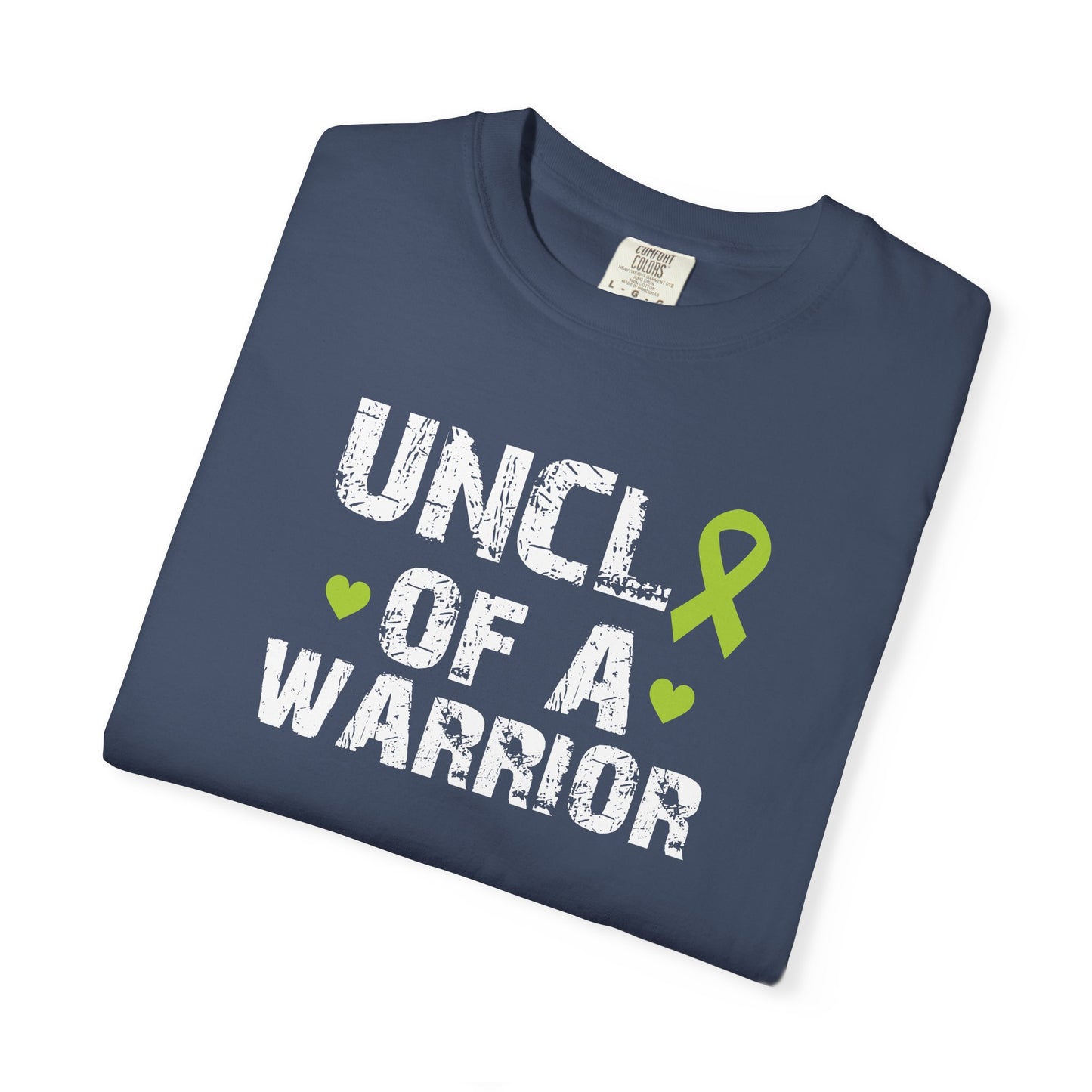 Uncle of a Warrior T-Shirt | Garment-Dyed Comfort Tee, Gift for Family, Supportive Apparel for Awareness Events, Relaxed Fit