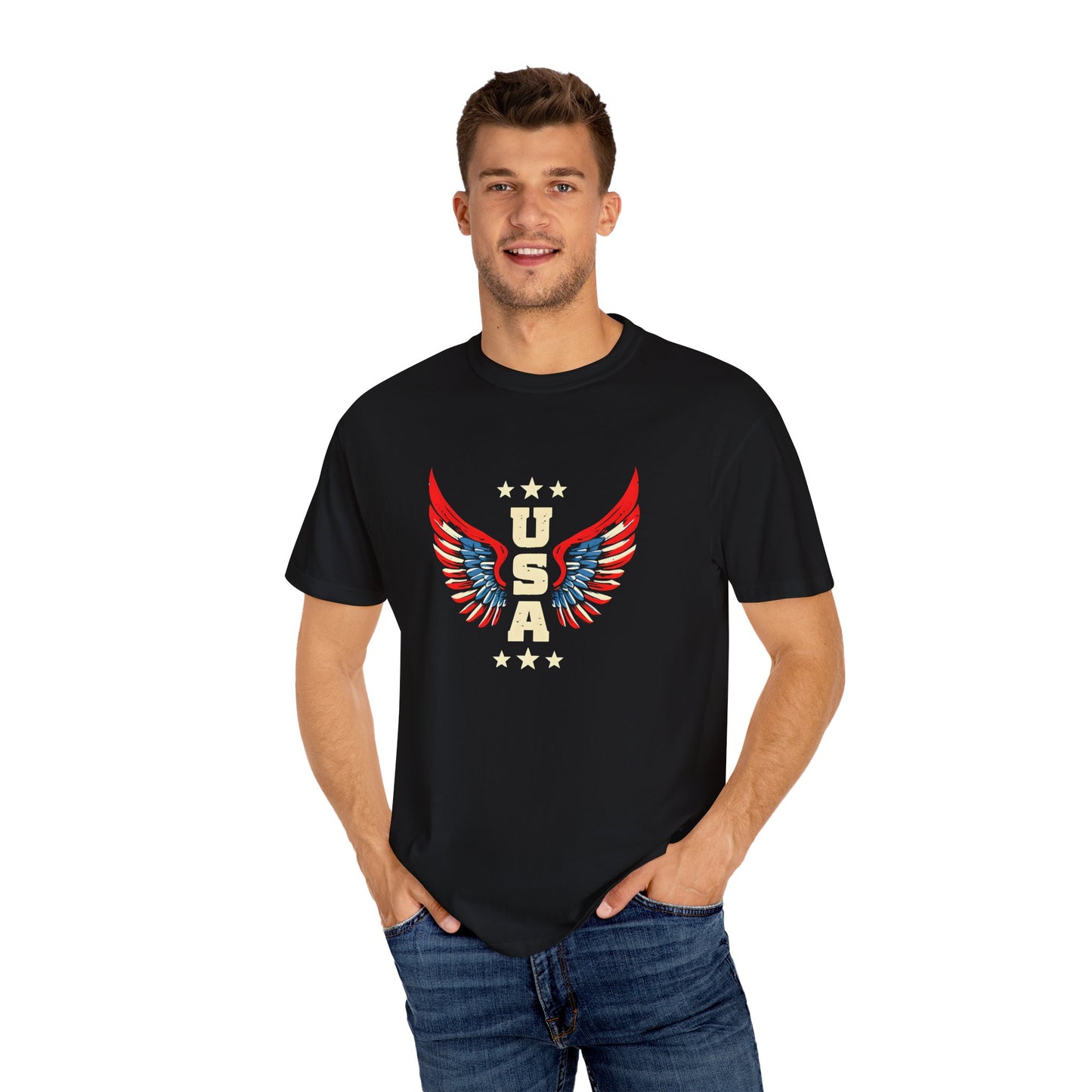 Patriotic Eagle Wings T-Shirt for USA Lovers