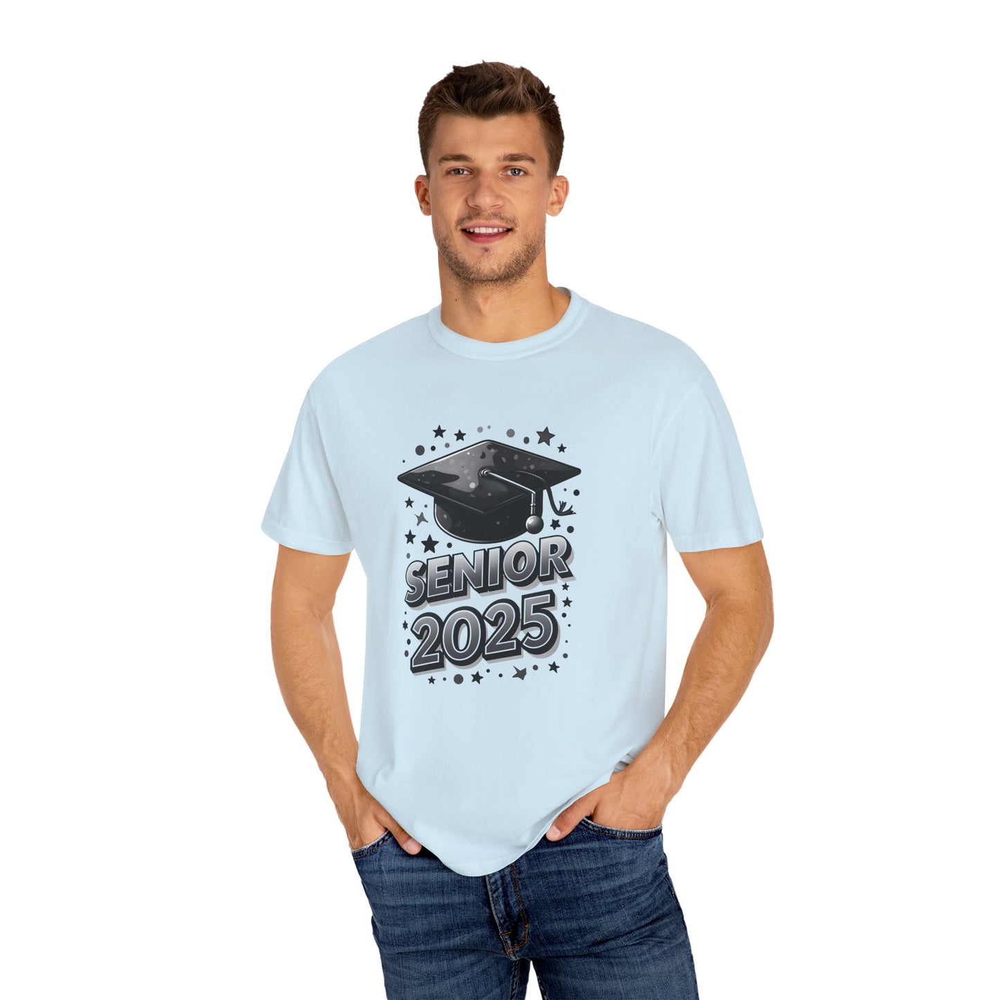Senior 2025 Unisex Garment-Dyed T-Shirt - Graduation Celebration Tee