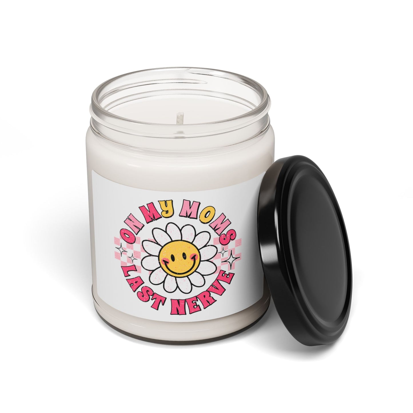 Scented Soy Candle - 'On My Mom's Last Nerve' | Quirky Home Decor Gift for Moms