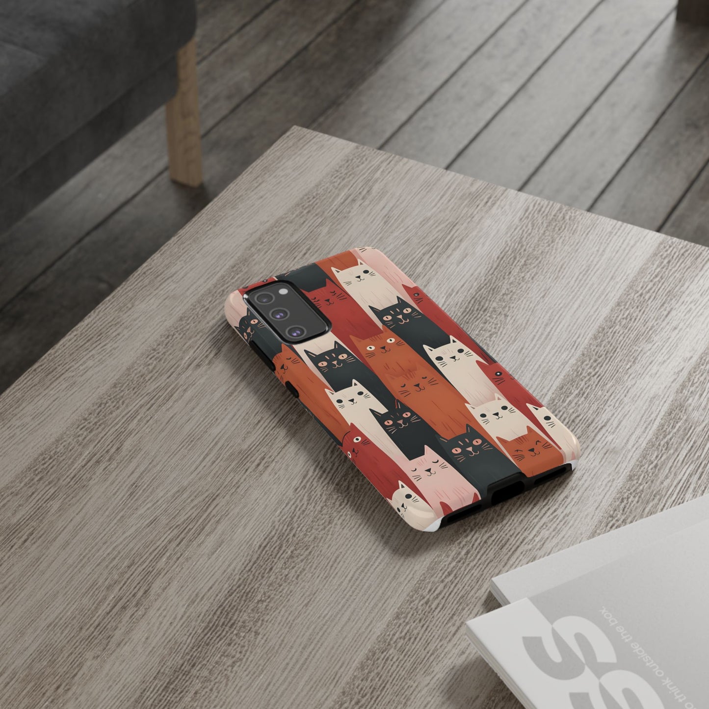 Playful Cat Phone Case - Tough & Stylish Purrfect for Cat Lovers